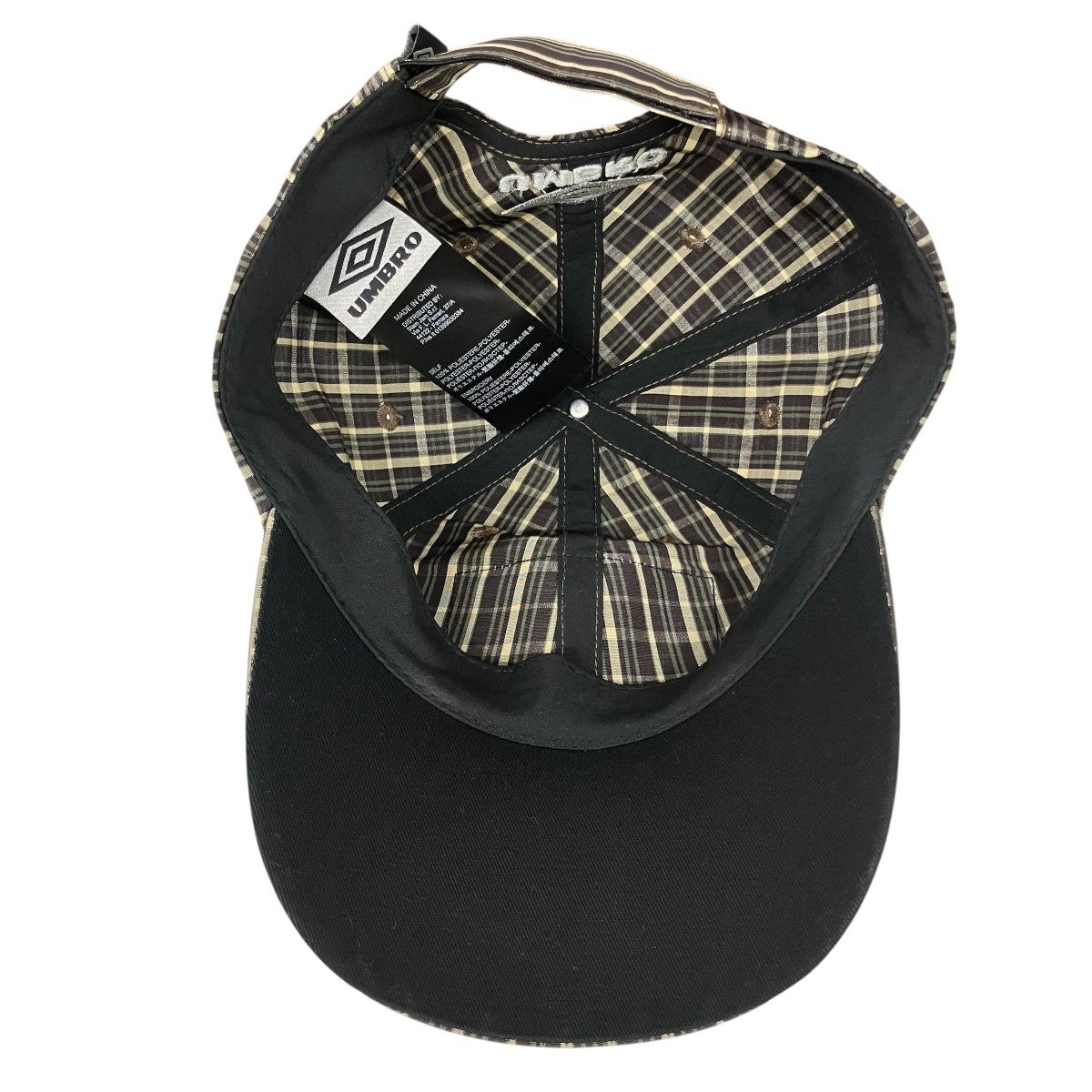 「SLAM JAM Check Hazard Cap」チェックキャップUBMW256FA36