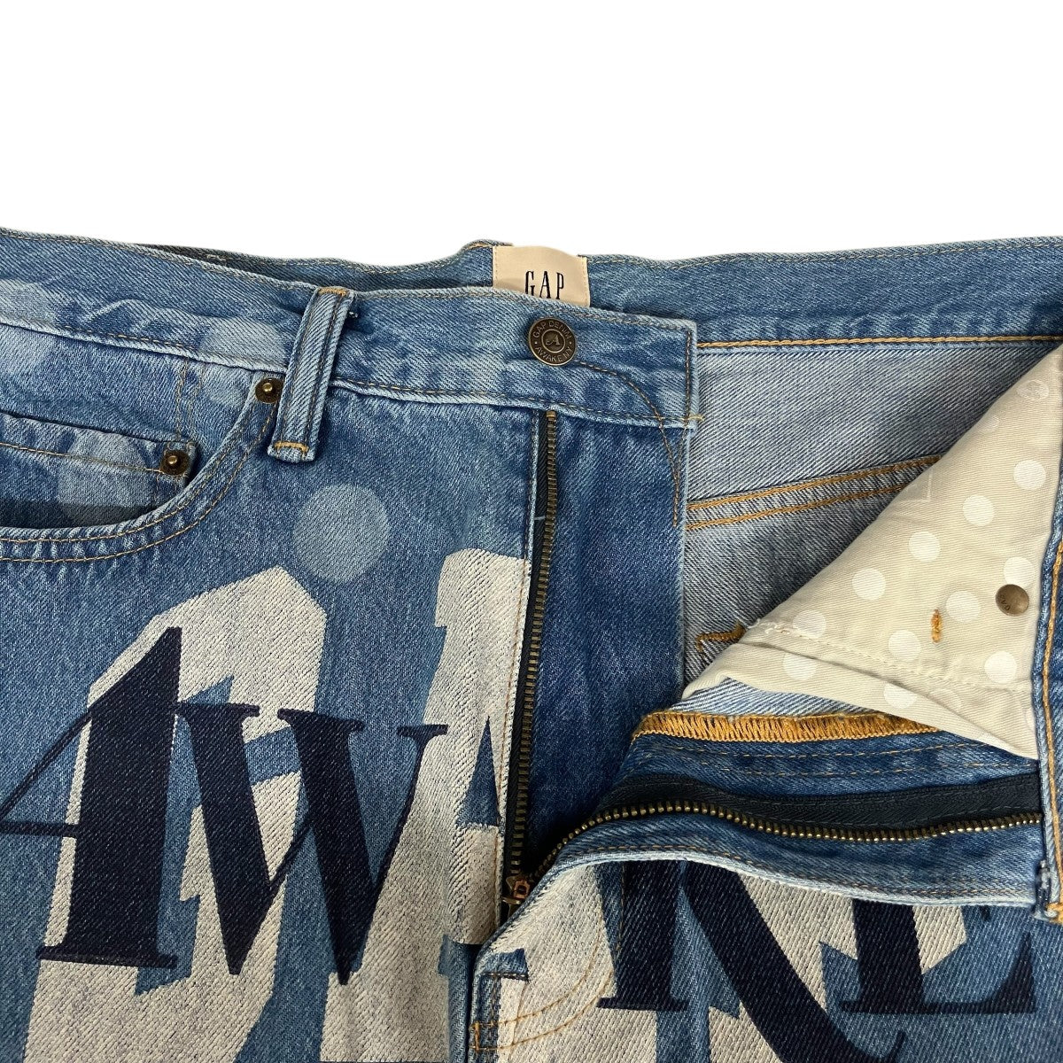 「POLKA DOT DENIM SHORTS」デニムハーフパンツ900858