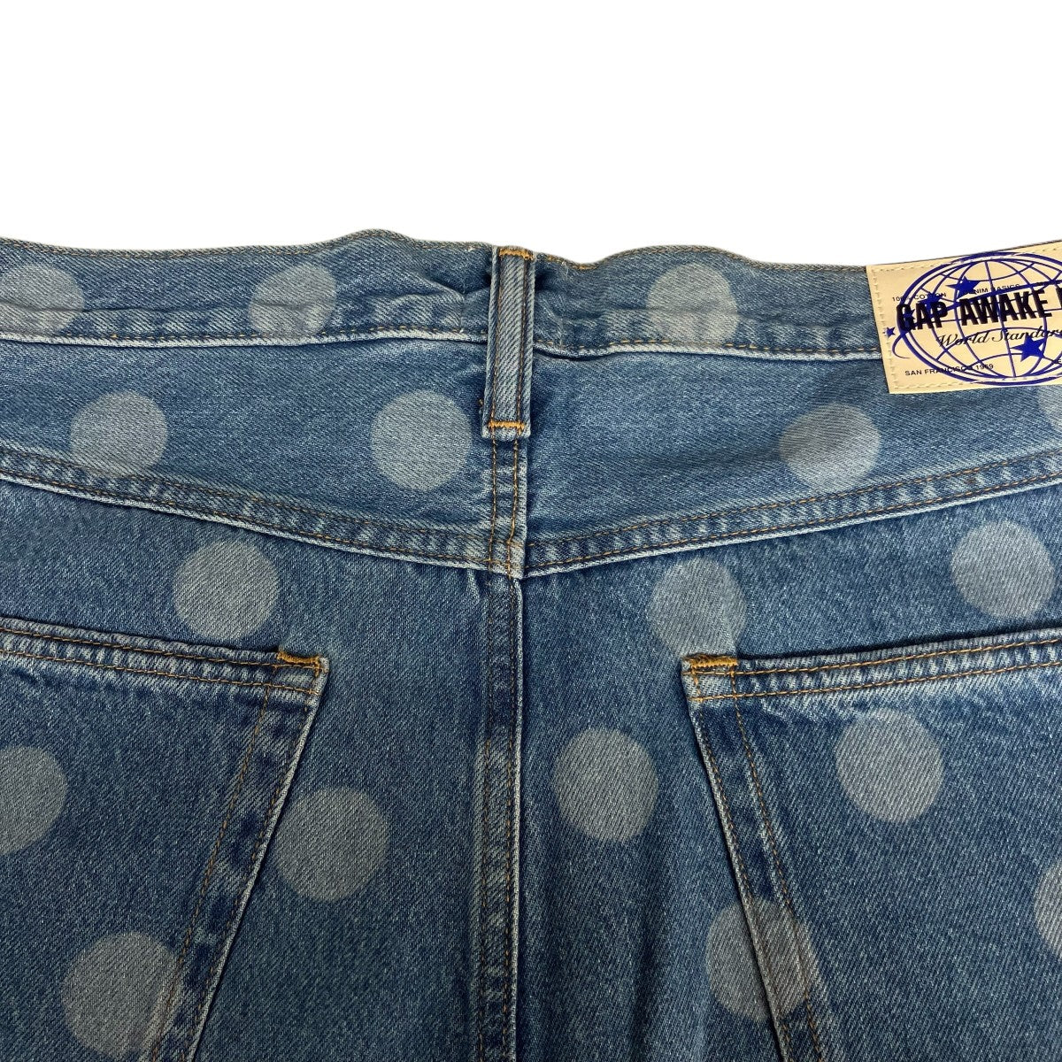「POLKA DOT DENIM SHORTS」デニムハーフパンツ900858