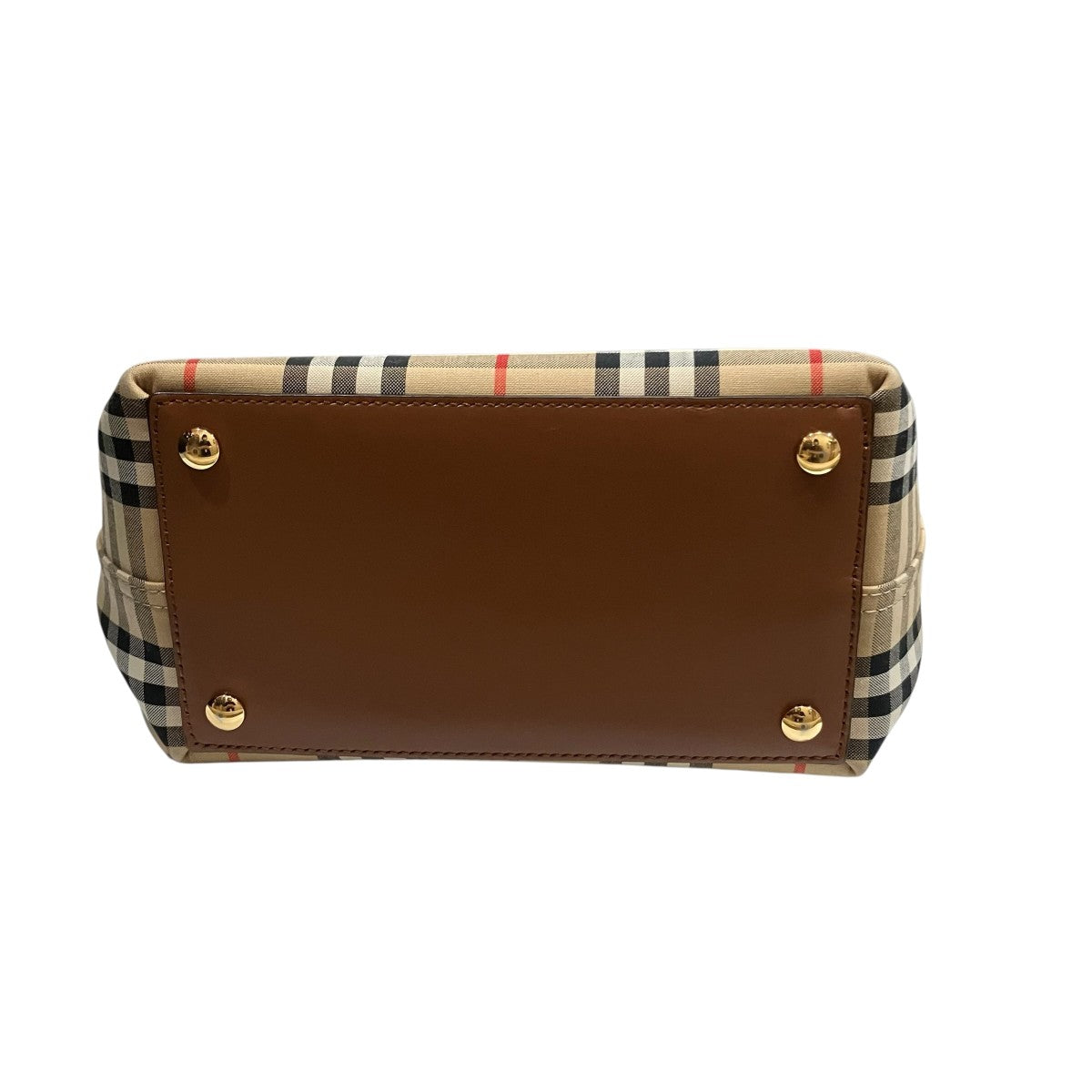 BURBERRY トリプルスタッズチェック柄ショルダーバッグ 古着・中古-5枚目のアイテム画像