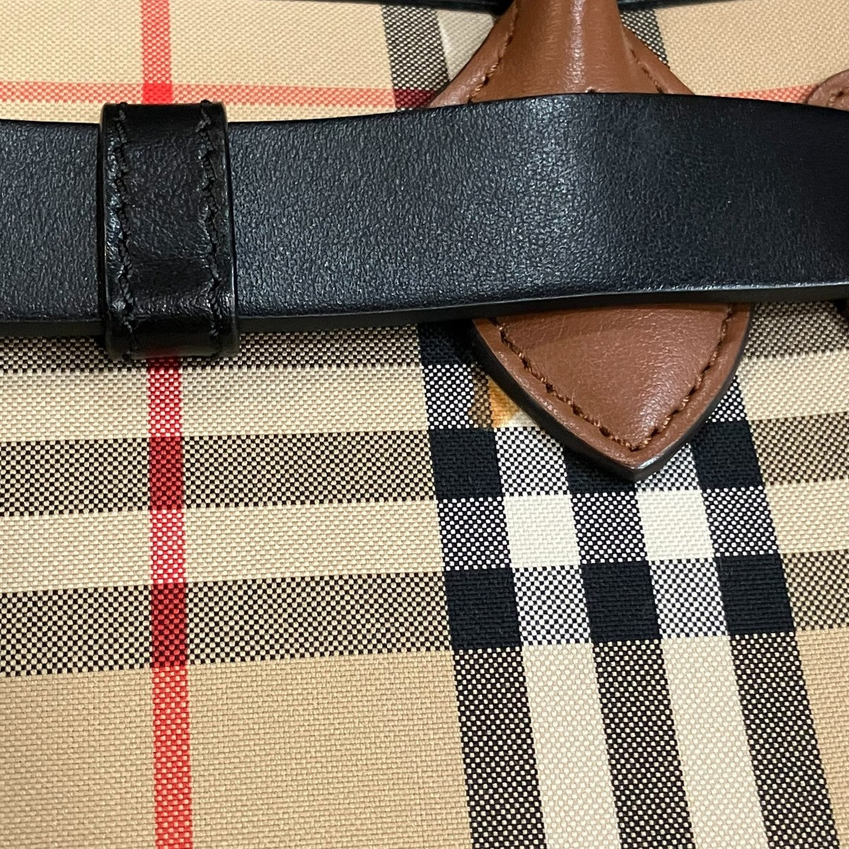 BURBERRY トリプルスタッズチェック柄ショルダーバッグ 古着・中古-7枚目のアイテム画像
