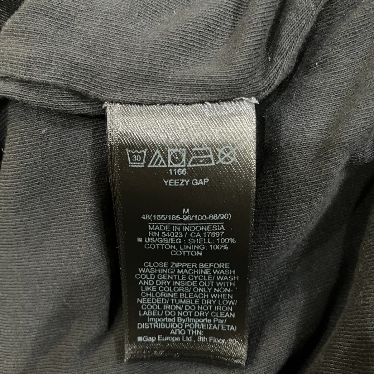 YEEZY GAP 「DOUBLEFACE ZIP UP SWEAT HOODIE」コットンジップパーカー537322 古着・中古-7枚目のアイテム画像