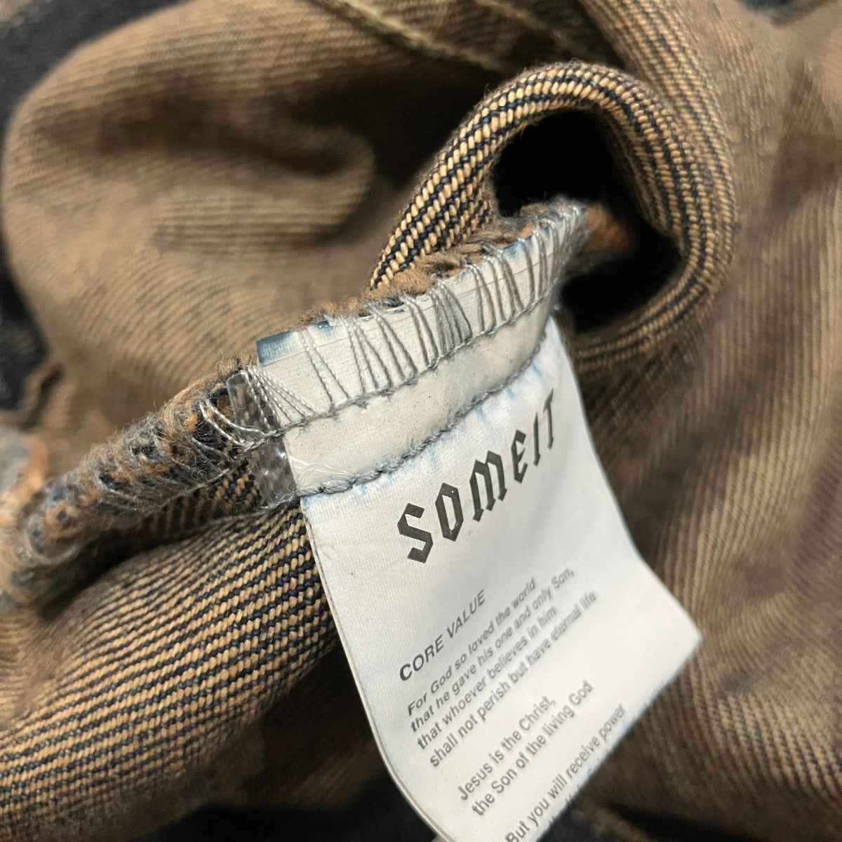 SOMEIT 「SOLVER VINTAGE DENIM JACKET」ペイント加工ヴィンテージデニムジャケット 古着・中古-7枚目のアイテム画像