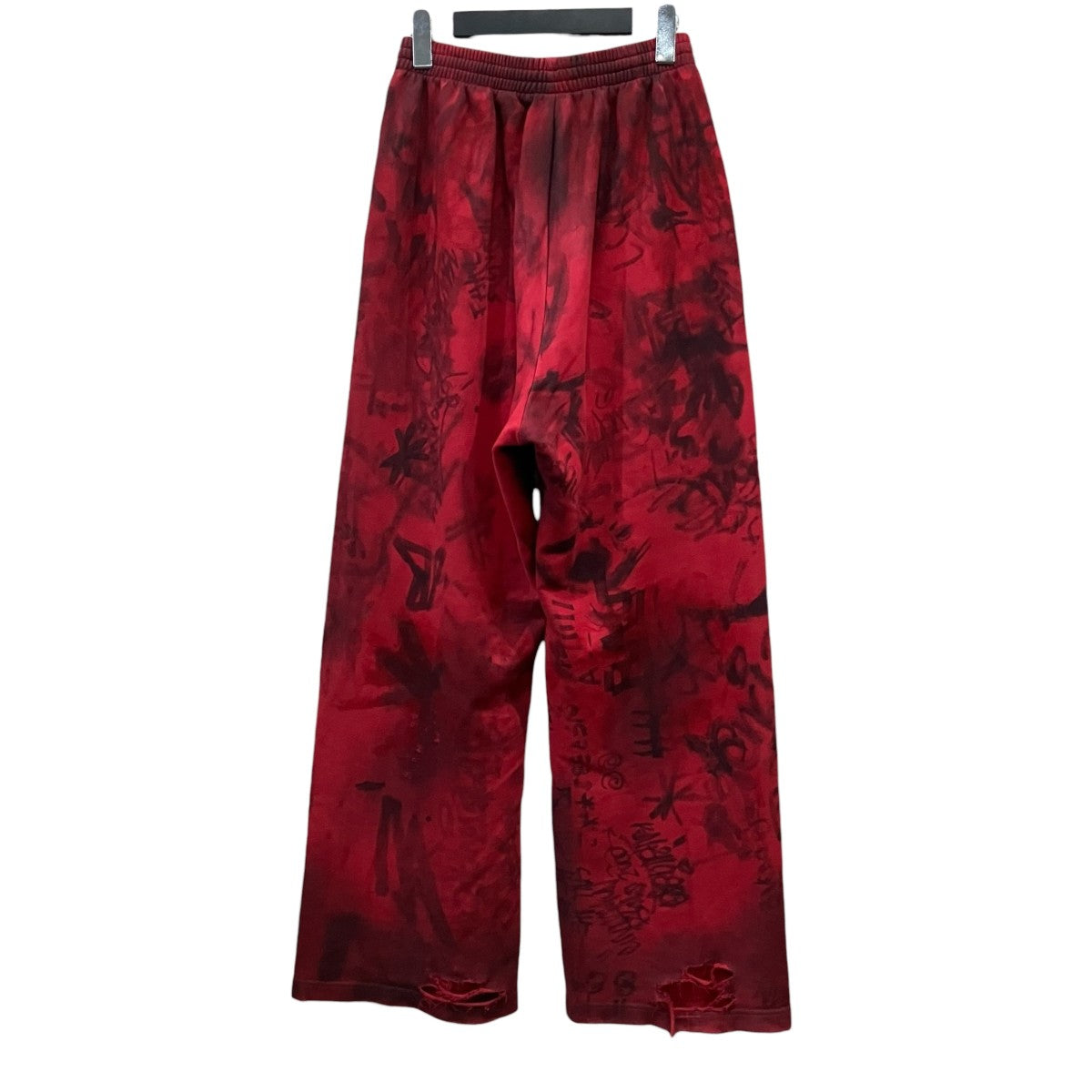 BALENCIAGA グラフィックペイントスケータースウェットパンツ 古着・中古-2枚目のアイテム画像