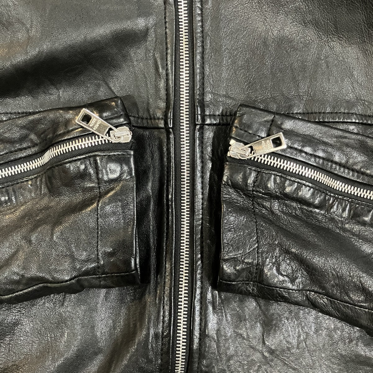 フーデッドレザージャケットGU19F8872V