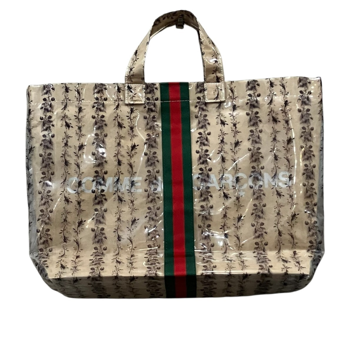 COMME des GARCONS×GUCCI PVCトートバッグ 古着・中古-2枚目のアイテム画像