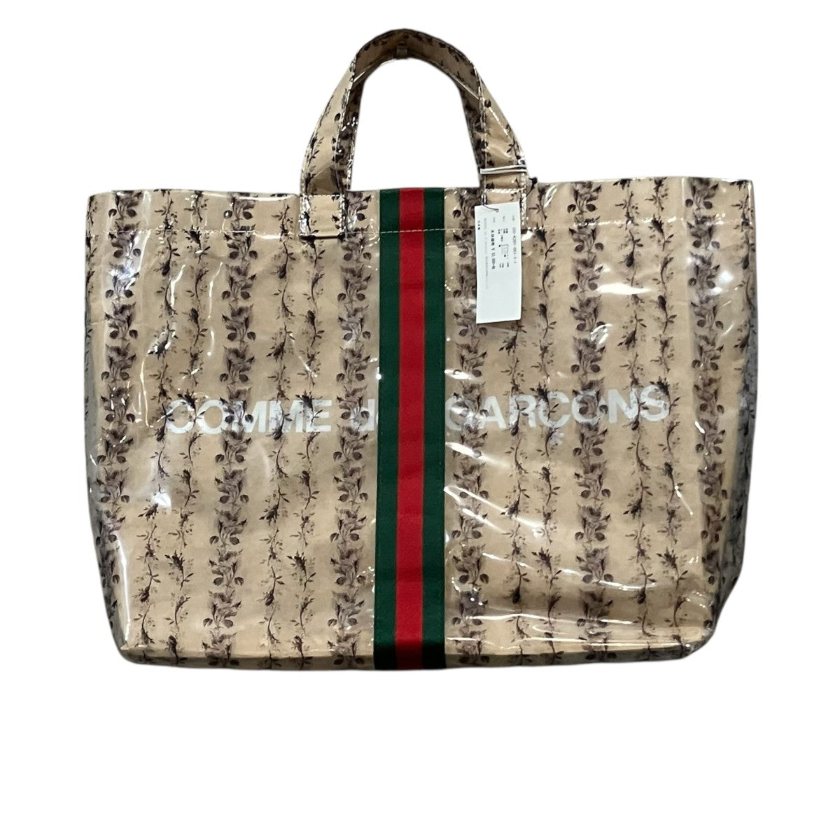 COMME des GARCONS×GUCCI PVCトートバッグ 古着・中古-3枚目のアイテム画像