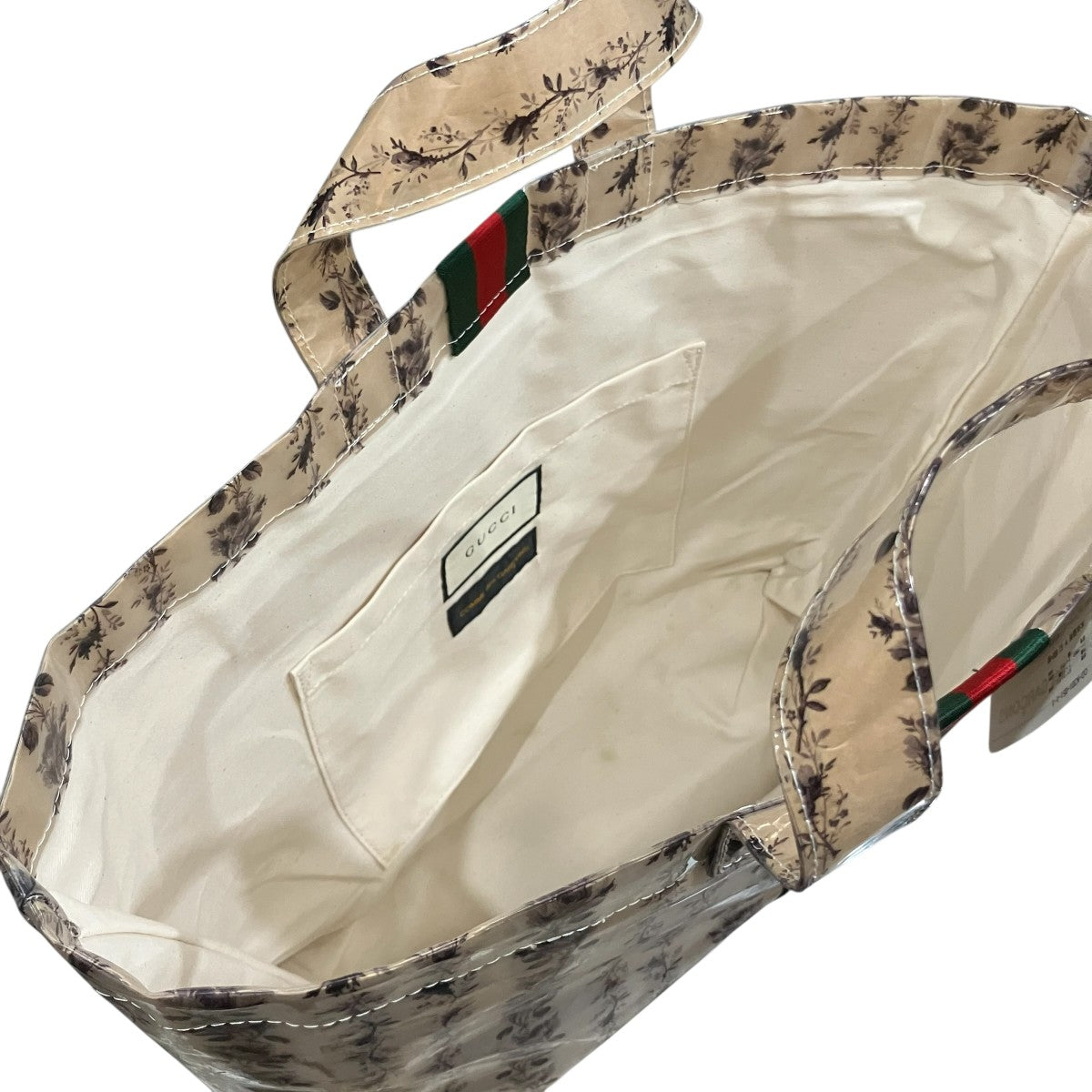 COMME des GARCONS×GUCCI PVCトートバッグ 古着・中古-6枚目のアイテム画像