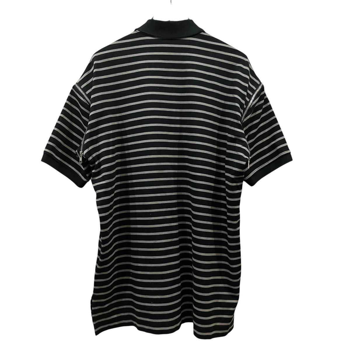 「STRIPED ZIPPED POLO」ボーダージップ半袖ポロシャツ5A003-1019-29