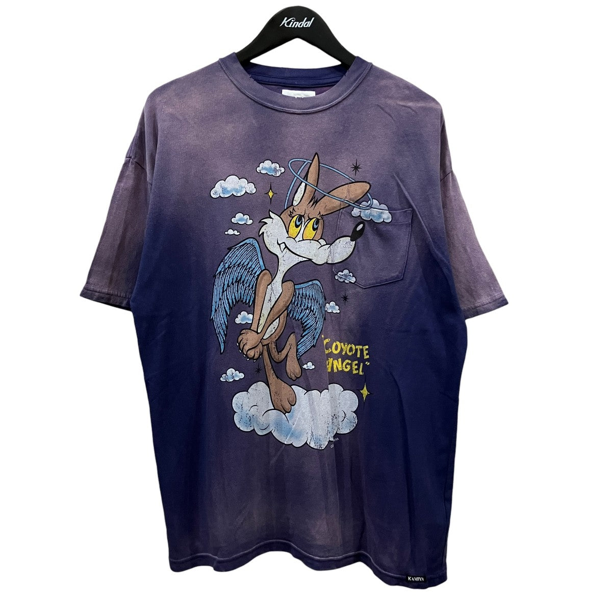 26SS「COYOTE ANGEL Pocket Tee」ヴィンテージ加工プリントTシャツG16TS089