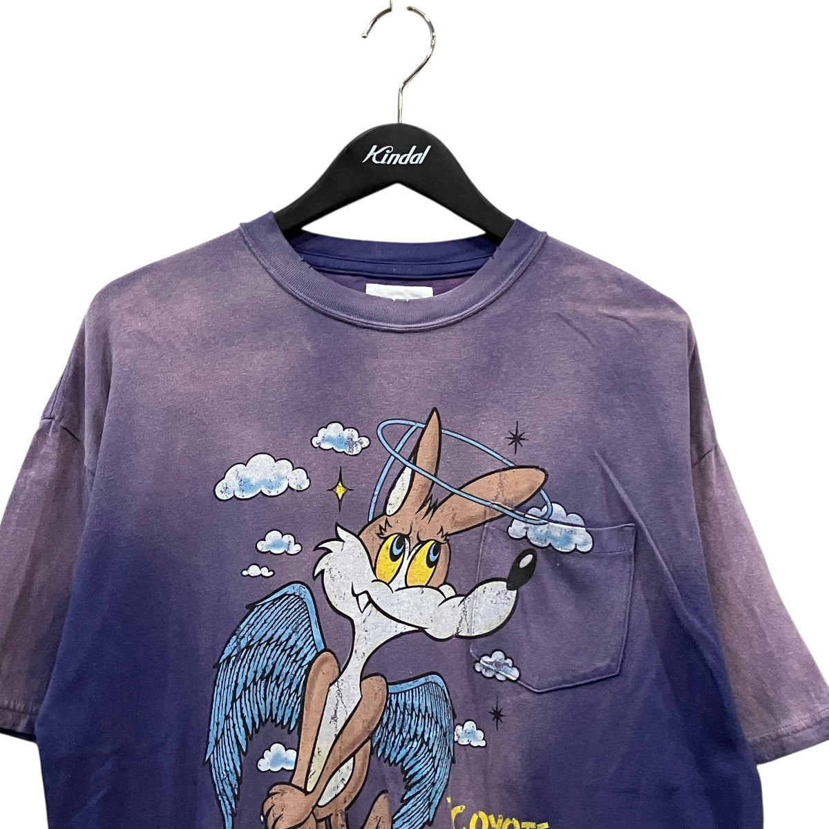 26SS「COYOTE ANGEL Pocket Tee」ヴィンテージ加工プリントTシャツG16TS089