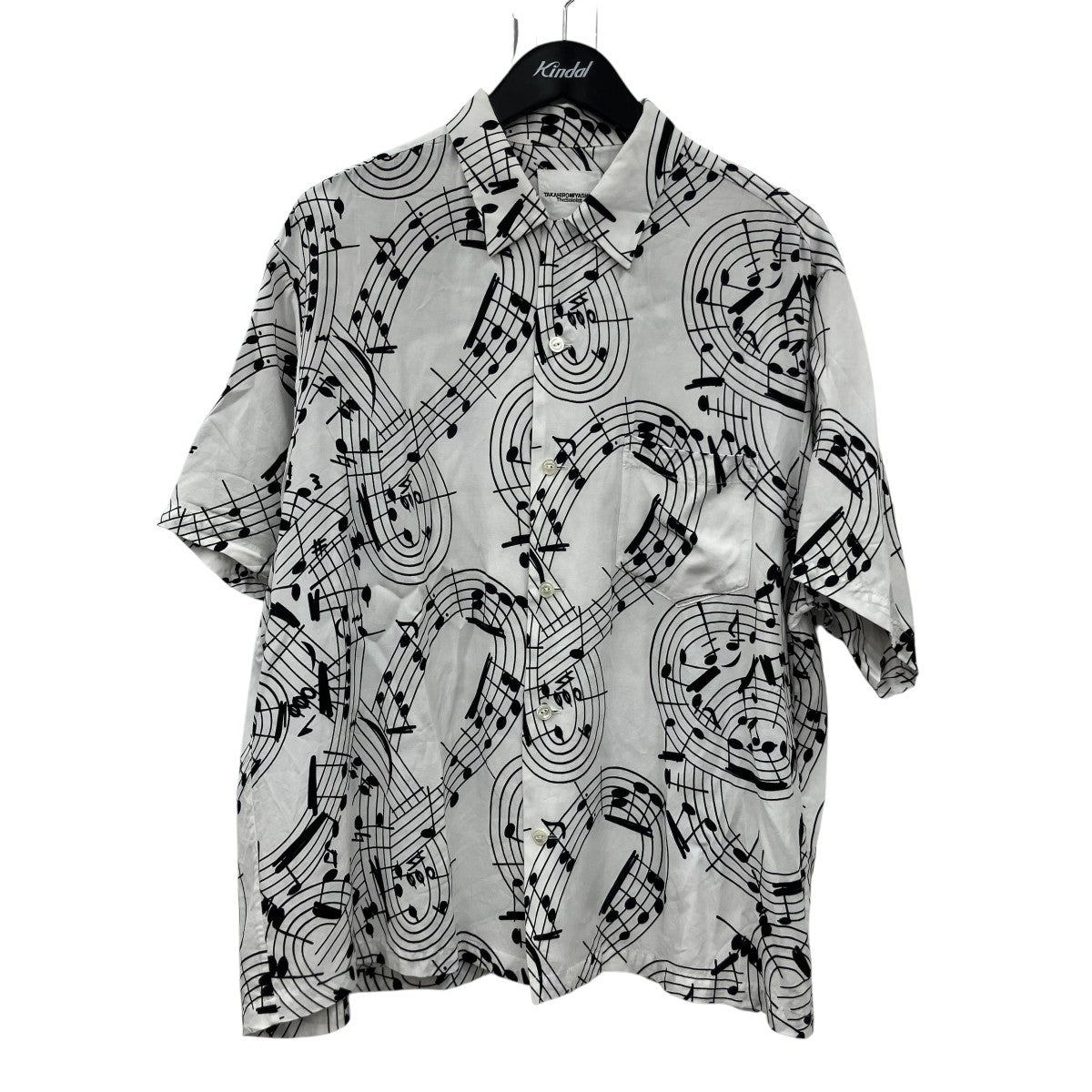 25SS「hawaiian shirt music note」音符柄半袖シャツss.0005cSS25