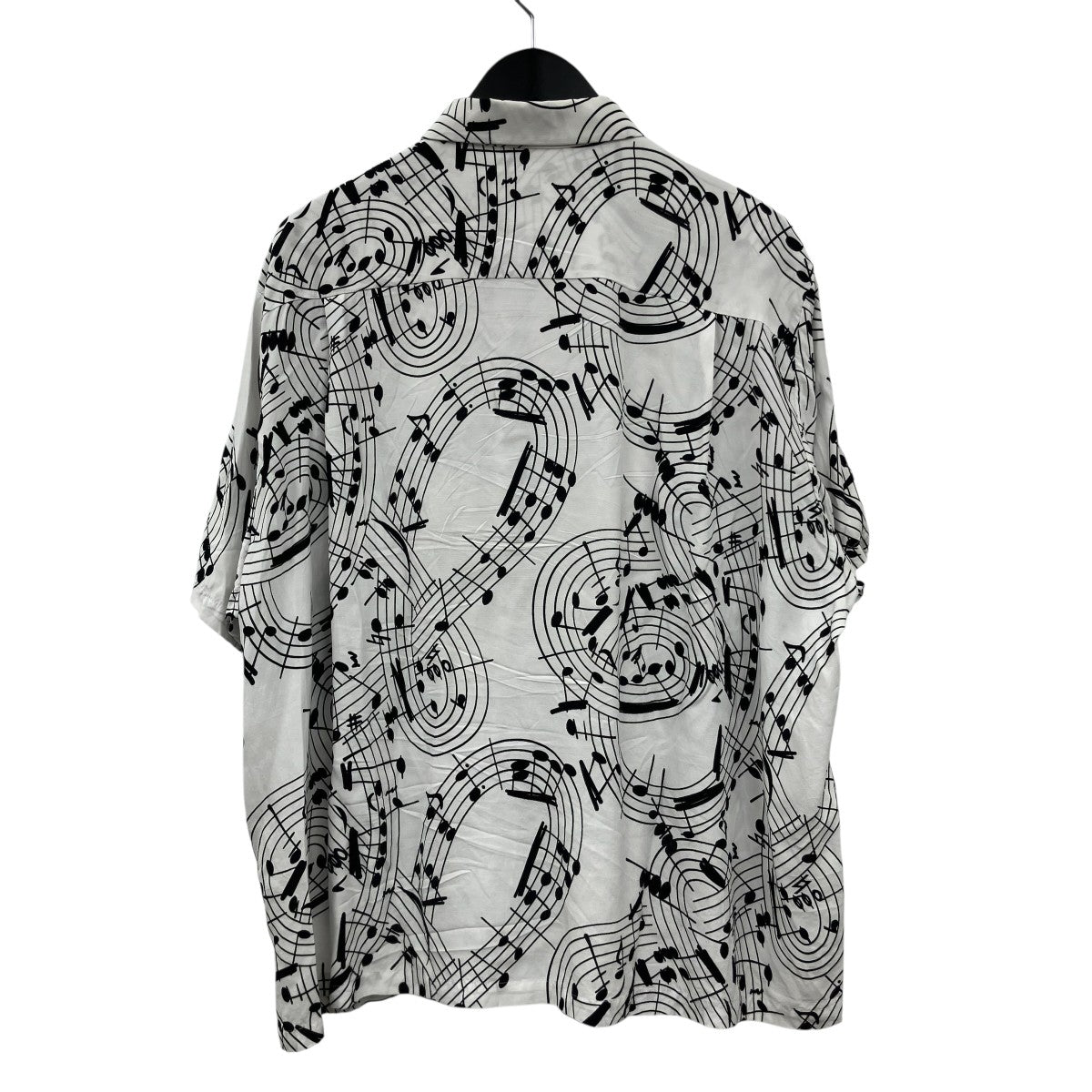 25SS「hawaiian shirt music note」音符柄半袖シャツss.0005cSS25