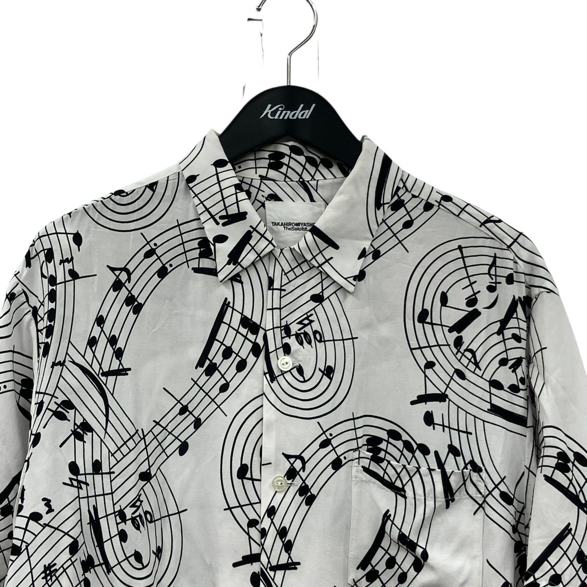 25SS「hawaiian shirt music note」音符柄半袖シャツss.0005cSS25