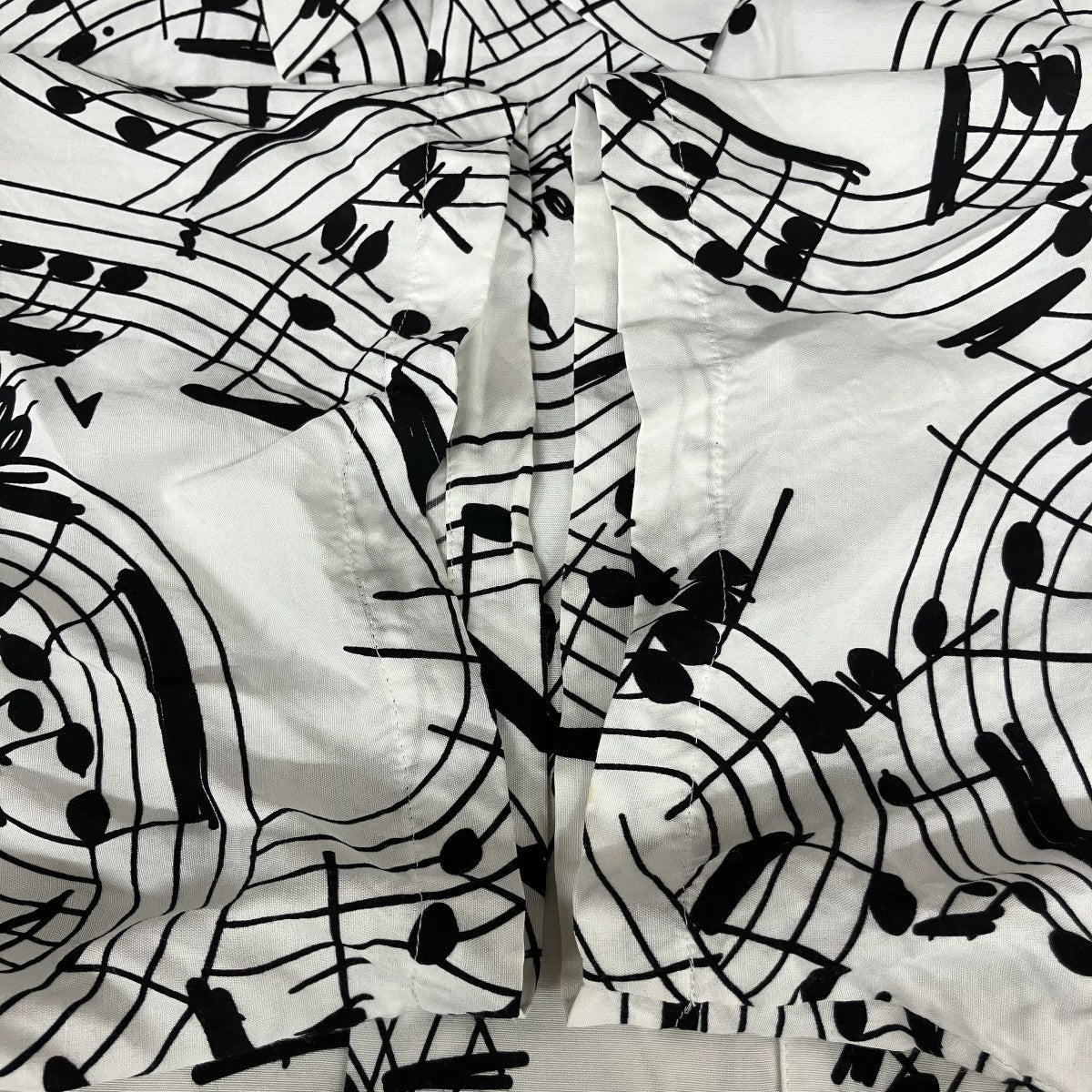 25SS「hawaiian shirt music note」音符柄半袖シャツss.0005cSS25