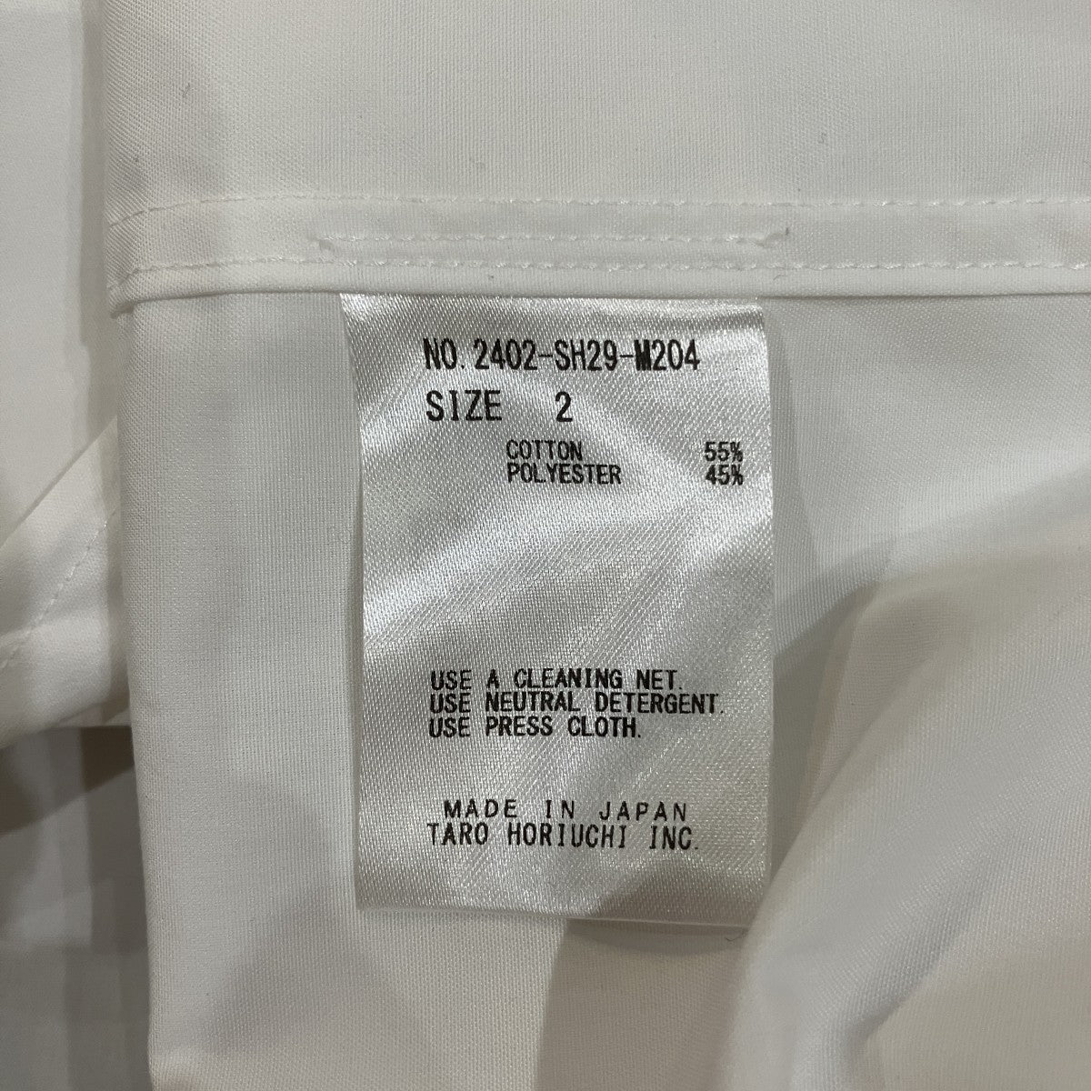th products TH刺繍長袖シャツ2402-SH29-M204 古着・中古-6枚目のアイテム画像