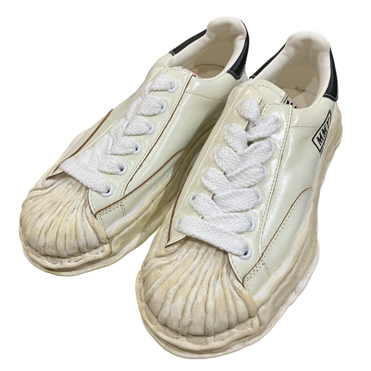 MIHARA YASUHIRO 「BLAKEY OG Sole Wrinkled Leather Low-top Sneaker」ブレイキー ローカットスニーカーA14FW736 古着・中古-1枚目のアイテム画像