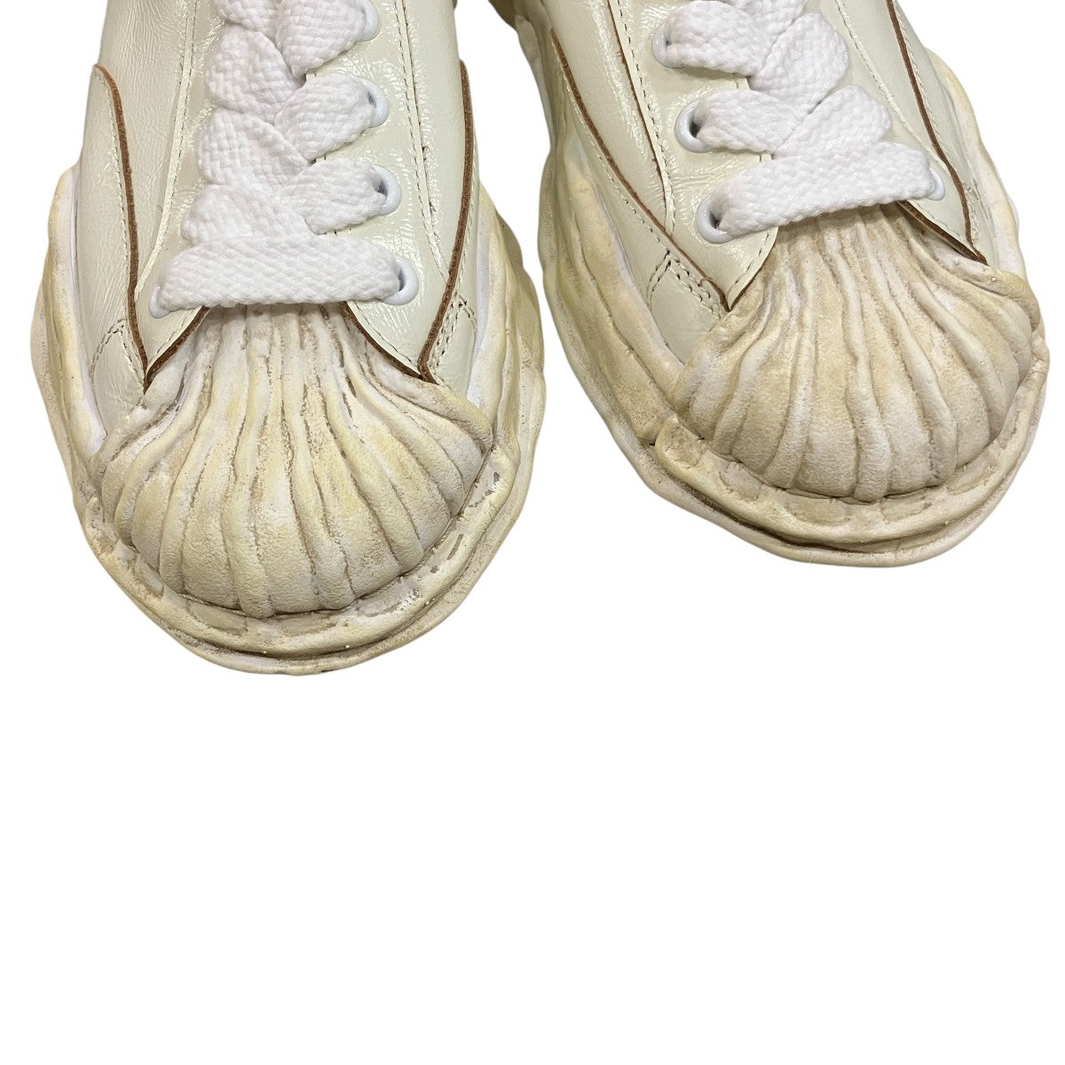 MIHARA YASUHIRO 「BLAKEY OG Sole Wrinkled Leather Low-top Sneaker」ブレイキー ローカットスニーカーA14FW736 古着・中古-3枚目のアイテム画像