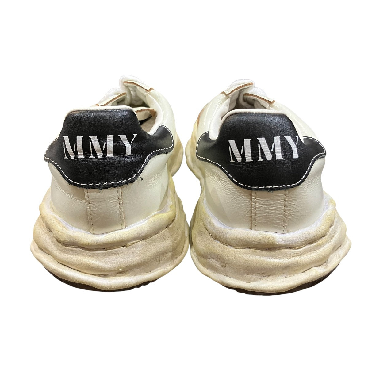 MIHARA YASUHIRO 「BLAKEY OG Sole Wrinkled Leather Low-top Sneaker」ブレイキー ローカットスニーカーA14FW736 古着・中古-4枚目のアイテム画像