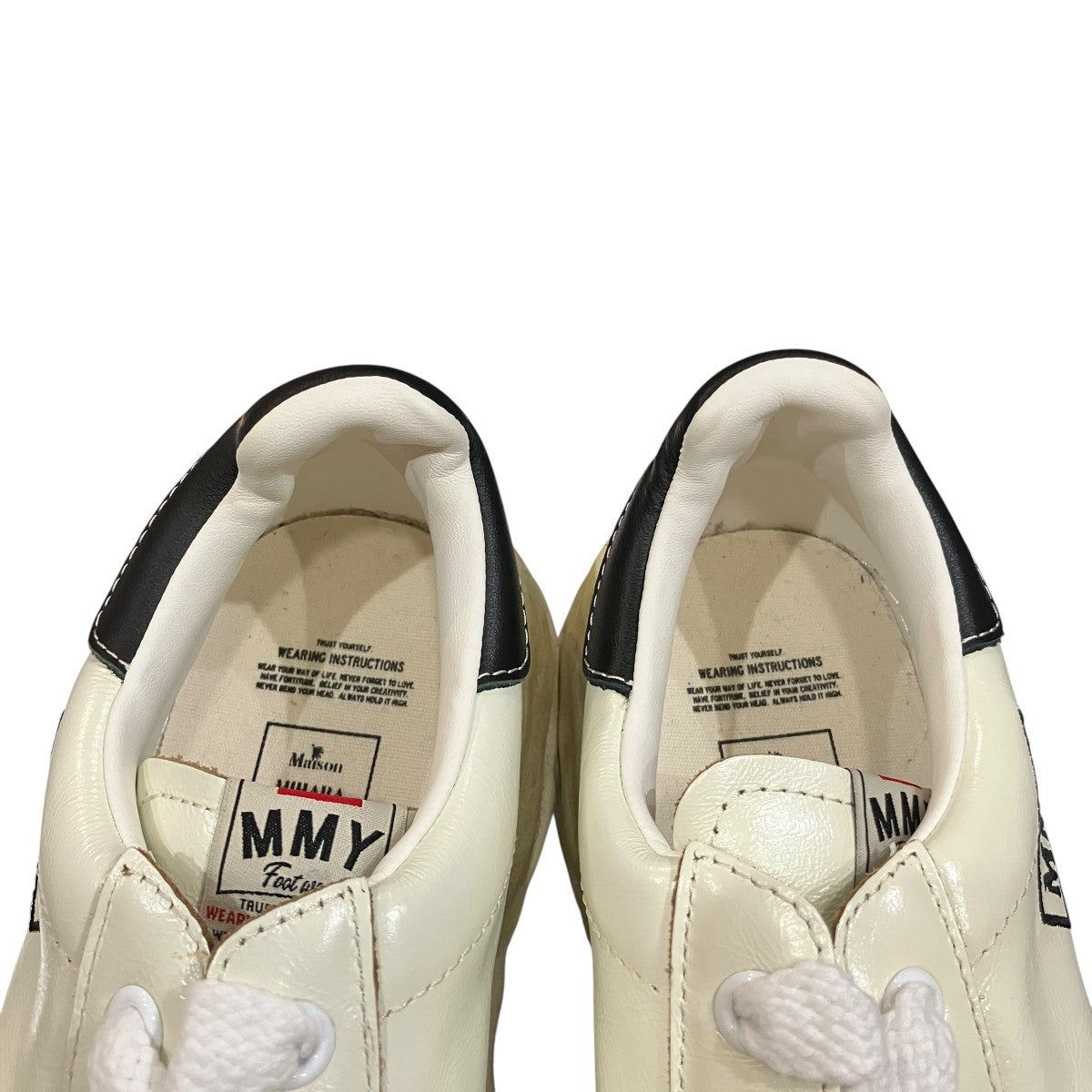MIHARA YASUHIRO 「BLAKEY OG Sole Wrinkled Leather Low-top Sneaker」ブレイキー ローカットスニーカーA14FW736 古着・中古-7枚目のアイテム画像