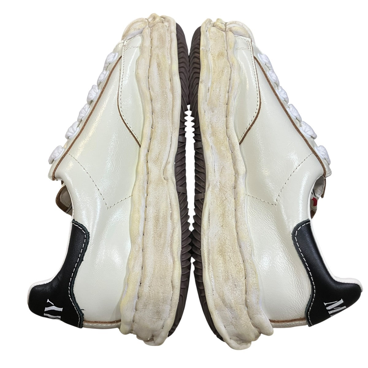 MIHARA YASUHIRO 「BLAKEY OG Sole Wrinkled Leather Low-top Sneaker」ブレイキー ローカットスニーカーA14FW736 古着・中古-9枚目のアイテム画像