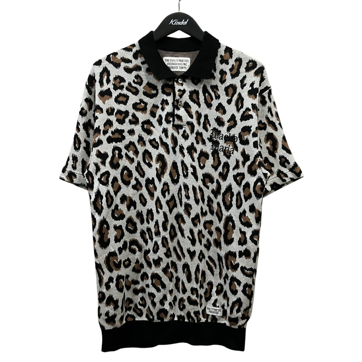 WACKO MARIA レオパード柄ポロシャツ 古着・中古-1枚目のアイテム画像