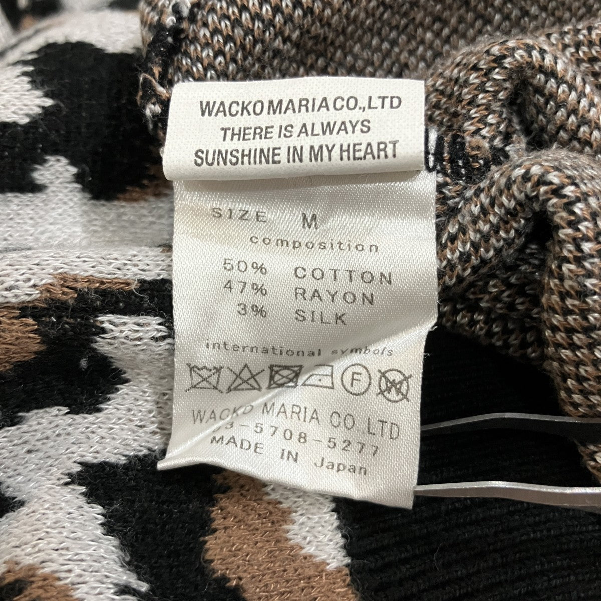 WACKO MARIA レオパード柄ポロシャツ 古着・中古-5枚目のアイテム画像