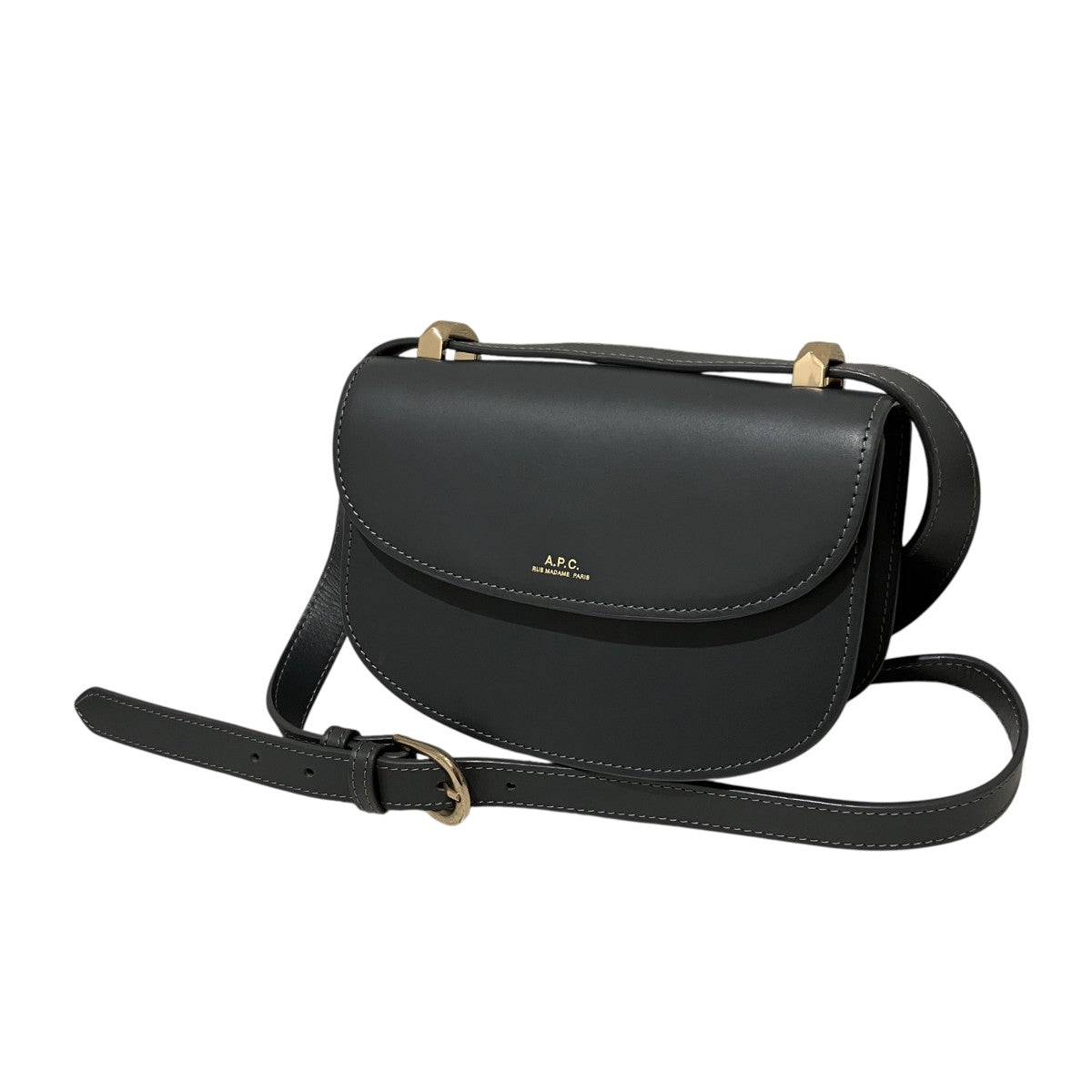 A．P．C． レザーショルダーバッグ 古着・中古-1枚目のアイテム画像