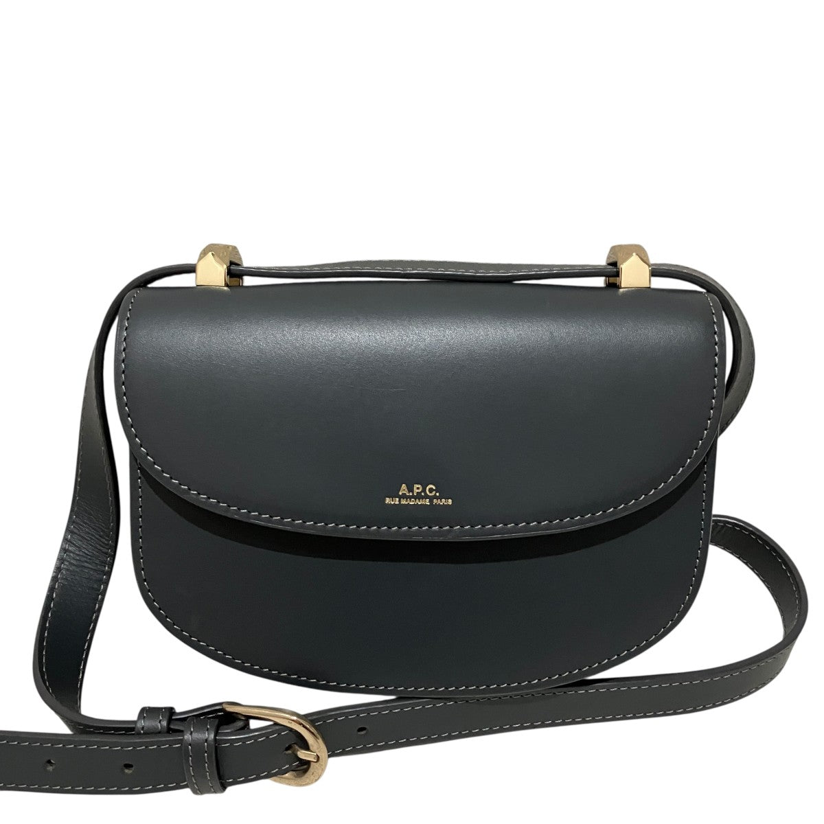 A．P．C． レザーショルダーバッグ 古着・中古-3枚目のアイテム画像