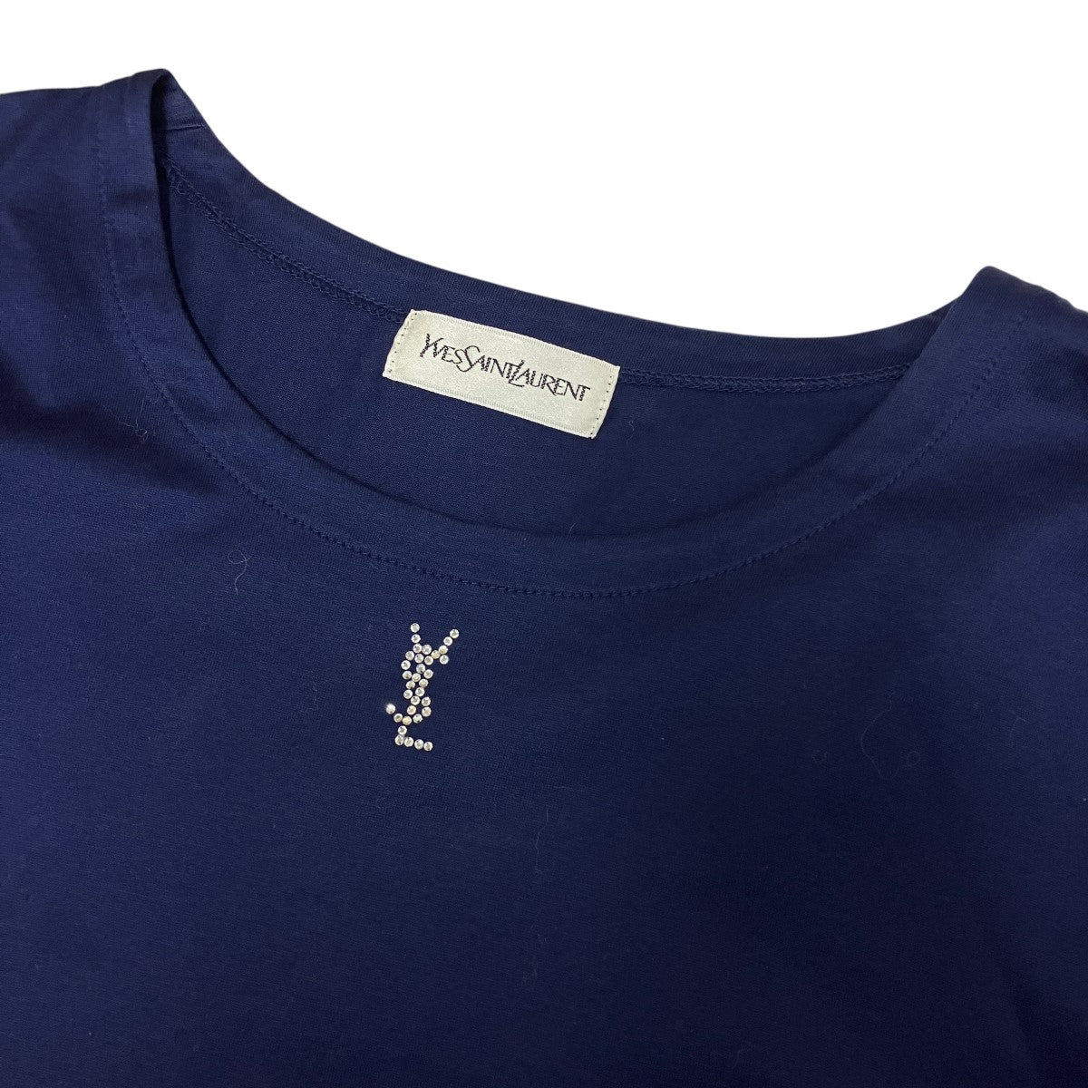 ラインストーンYSLロゴTシャツSN57-085