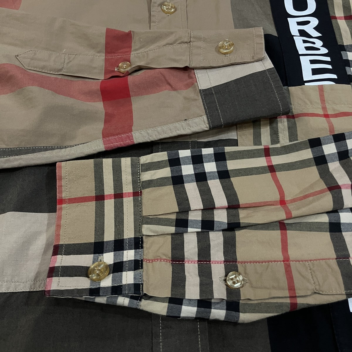 BURBERRY チェックシャツ8033101 古着・中古-4枚目のアイテム画像