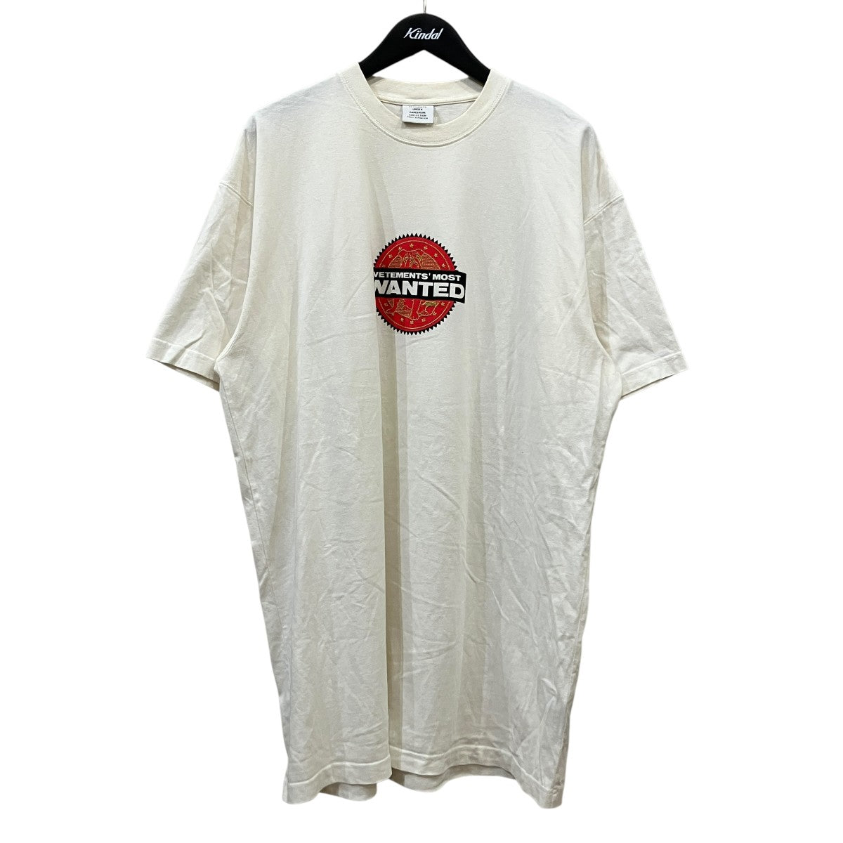 VETEMENTS 「Most Wanted Tee」プリントTシャツUE51TR520W 古着・中古-1枚目のアイテム画像
