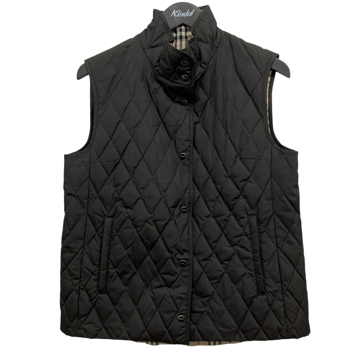 BURBERRY LONDON ノバチェックリバーシブルダウンベスト 古着・中古-1枚目のアイテム画像