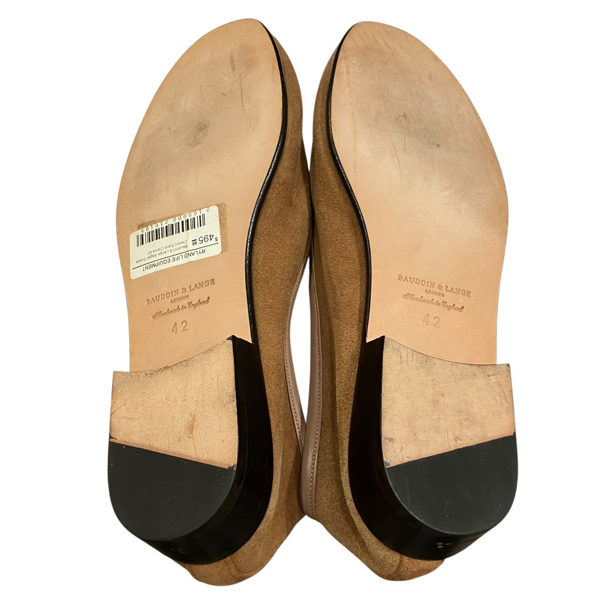 BAUDOIN ＆ LANGE スウェードローファー 古着・中古-6枚目のアイテム画像