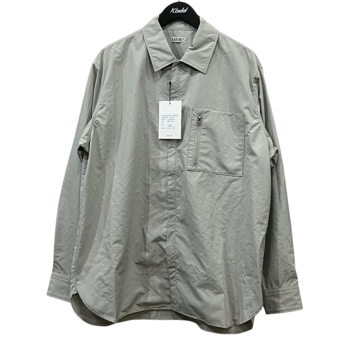 RAKINES(ラキネス) 撥水ポプリン2ジップシャツ 11S24SS225S スペース