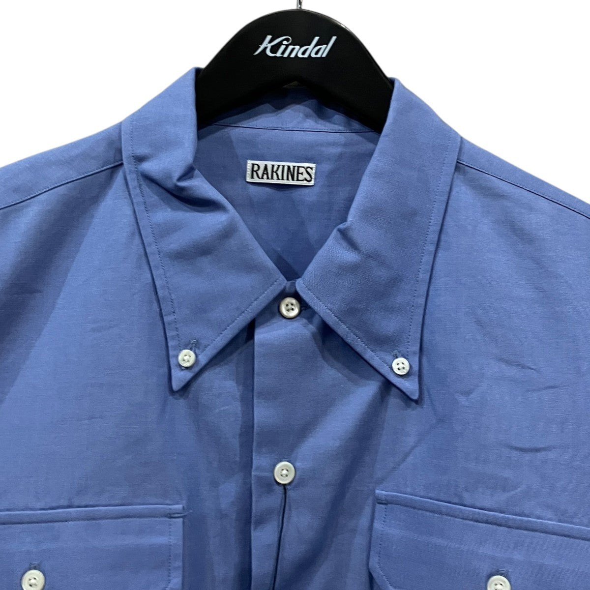 RAKINES FM41 shirt シンプソンズポプリンボタンダウンシャツ 古着・中古-3枚目のアイテム画像