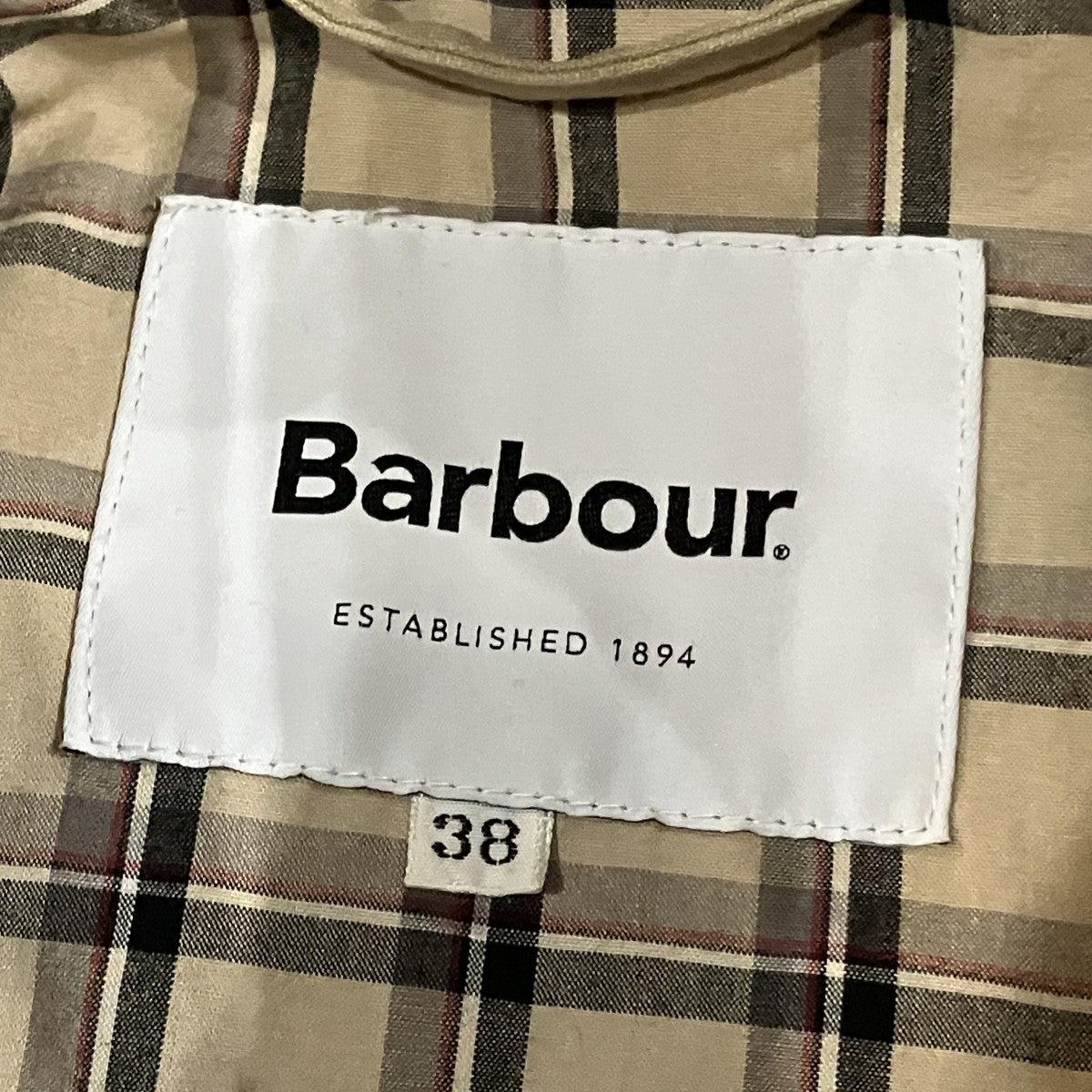 Barbour(バーブァー) 別注OS BURGHLEY コート 2201245 カーキ×ブラウン