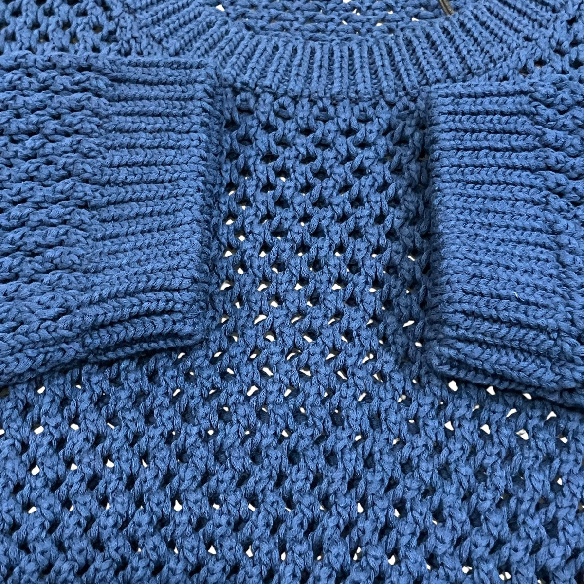 AURALEE COTTON LILY-YARN MESH KNIT メッシュニット 古着・中古-4枚目のアイテム画像