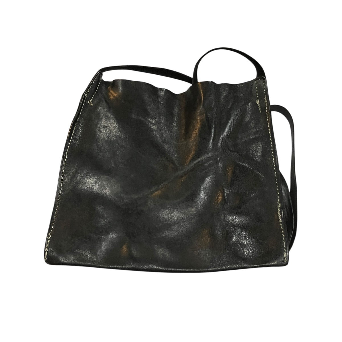 Large passport bagレザーショルダーバッグ