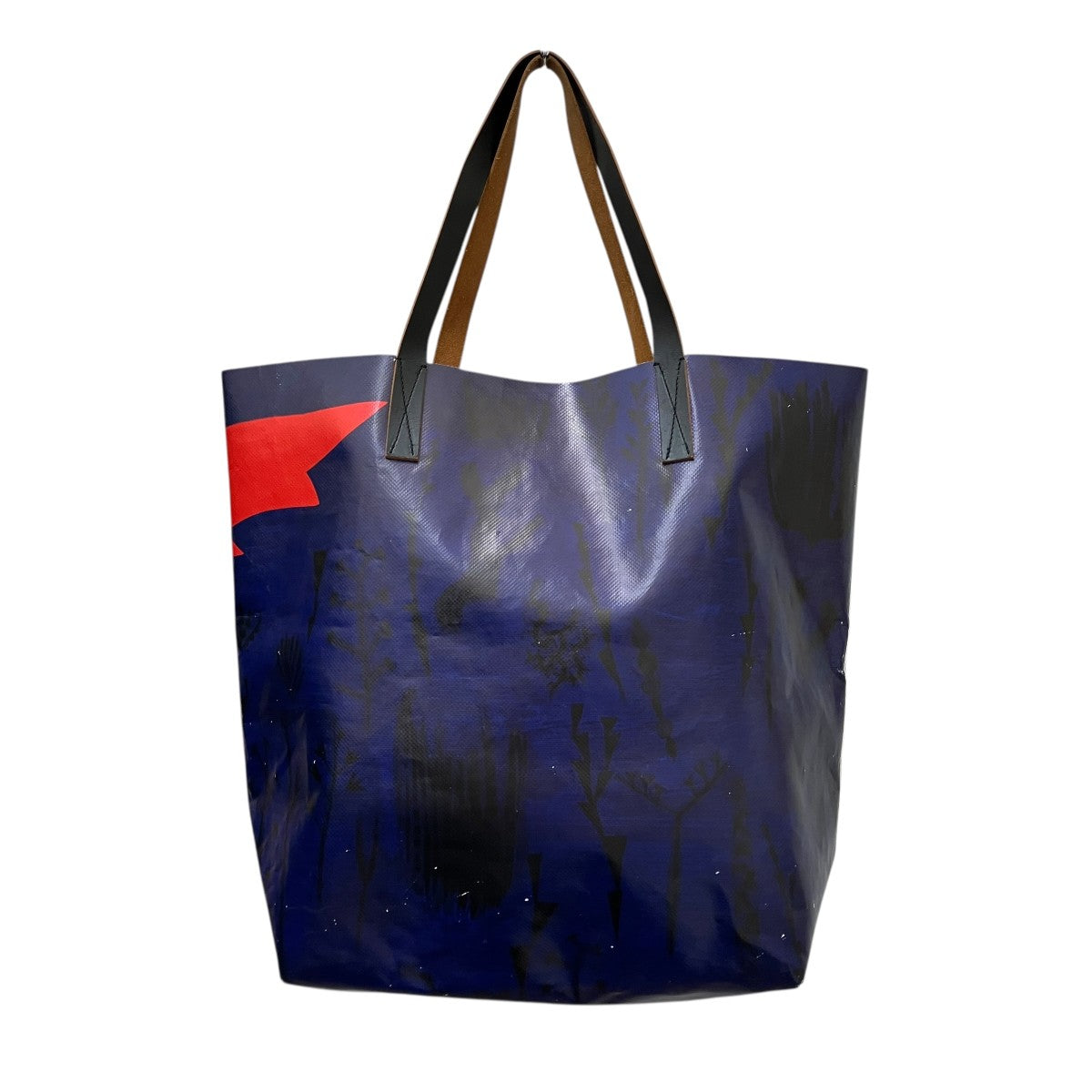 Roger Mello bird-print PVC totePVCトートバッグ ユニセックス