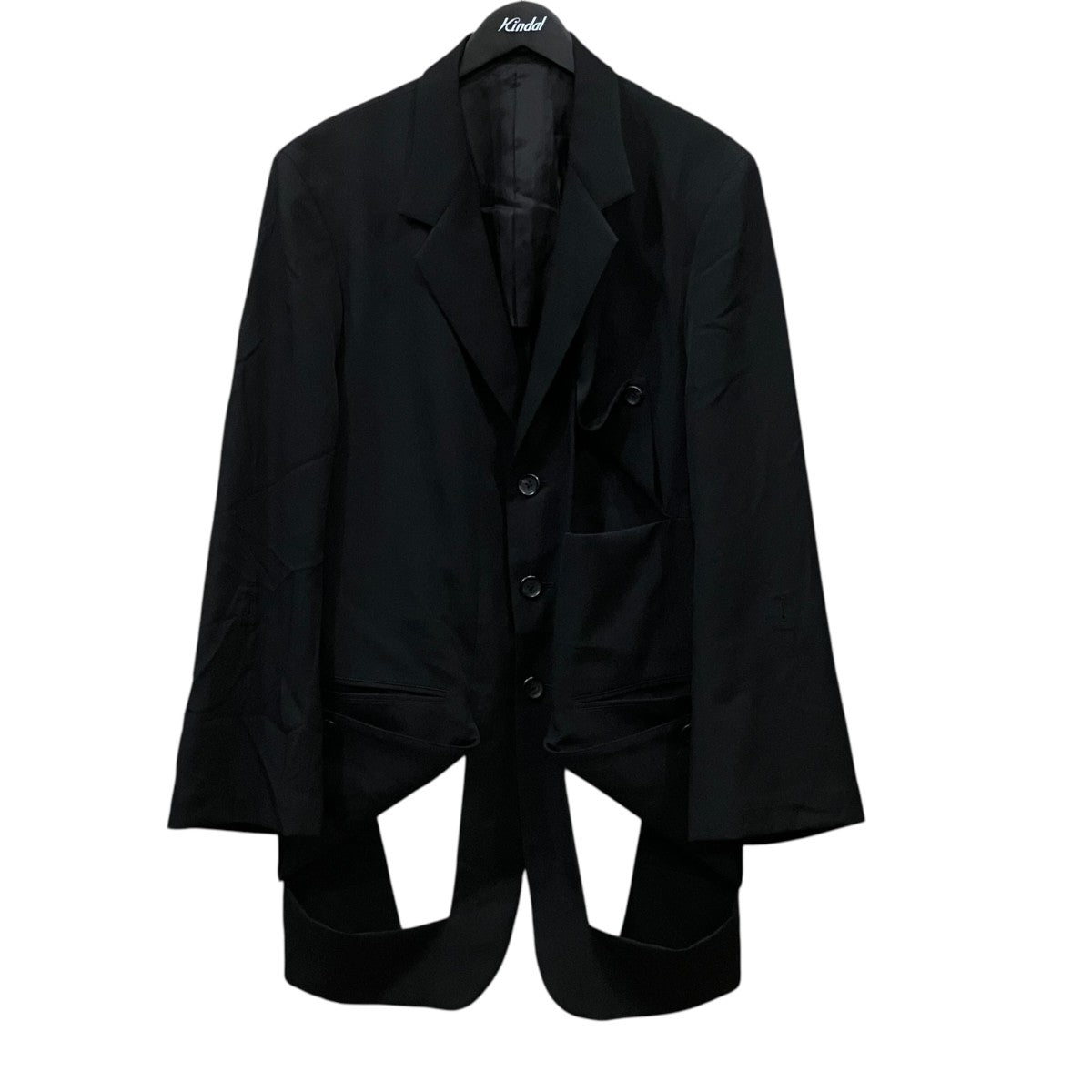 WOOL GABARDINE DIAGONAL BUTTON JACKET テーラードジャケット