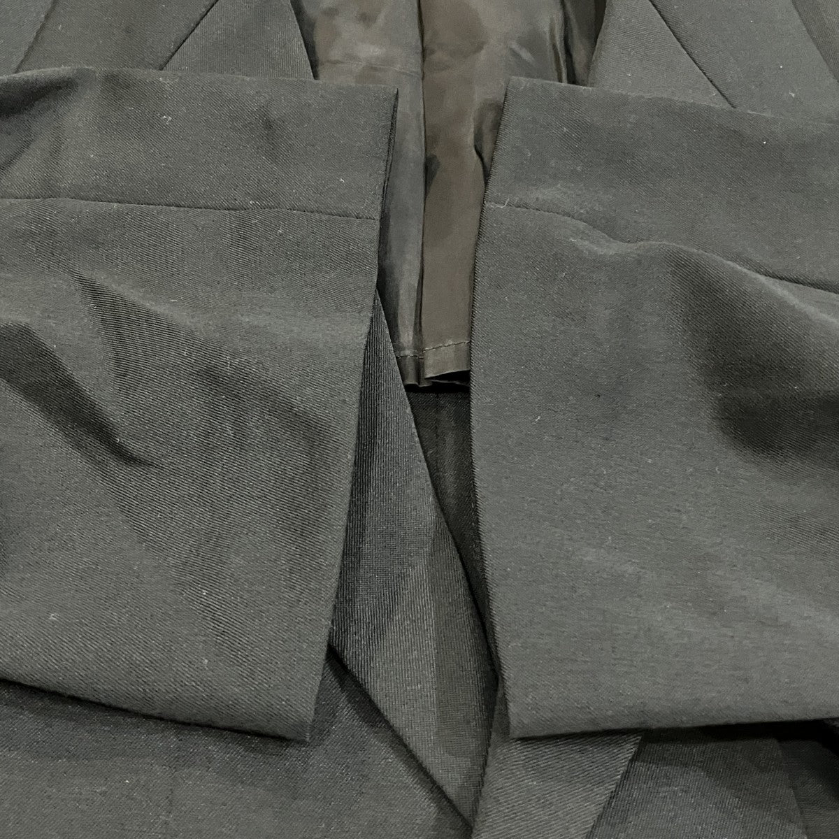 WOOL GABARDINE DIAGONAL BUTTON JACKET テーラードジャケット