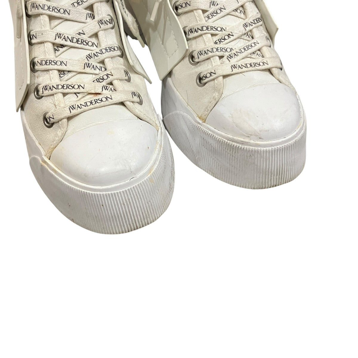 「LEATHER PANEL HIGH TOP SNEAKERS」レザーパネル ハイトップスニーカーANM37500A