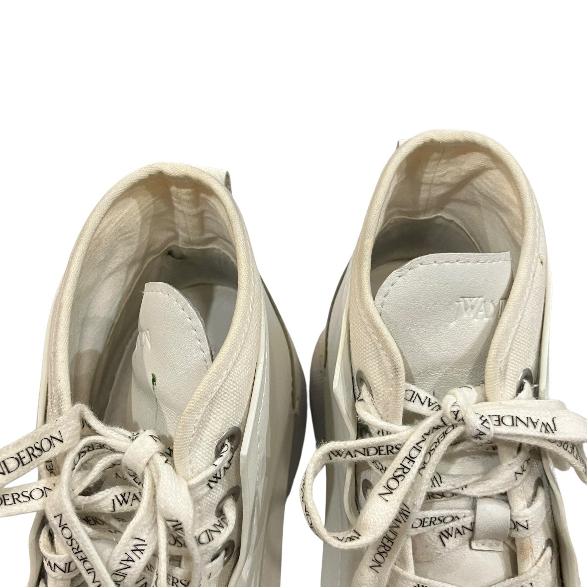 「LEATHER PANEL HIGH TOP SNEAKERS」レザーパネル ハイトップスニーカーANM37500A