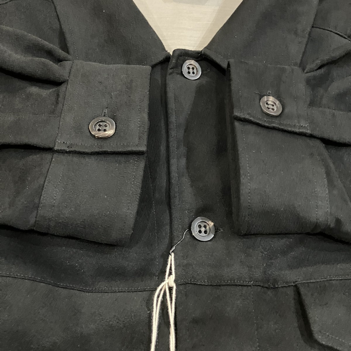VEGAN SUEDE WORK SHIRT BLOUSON