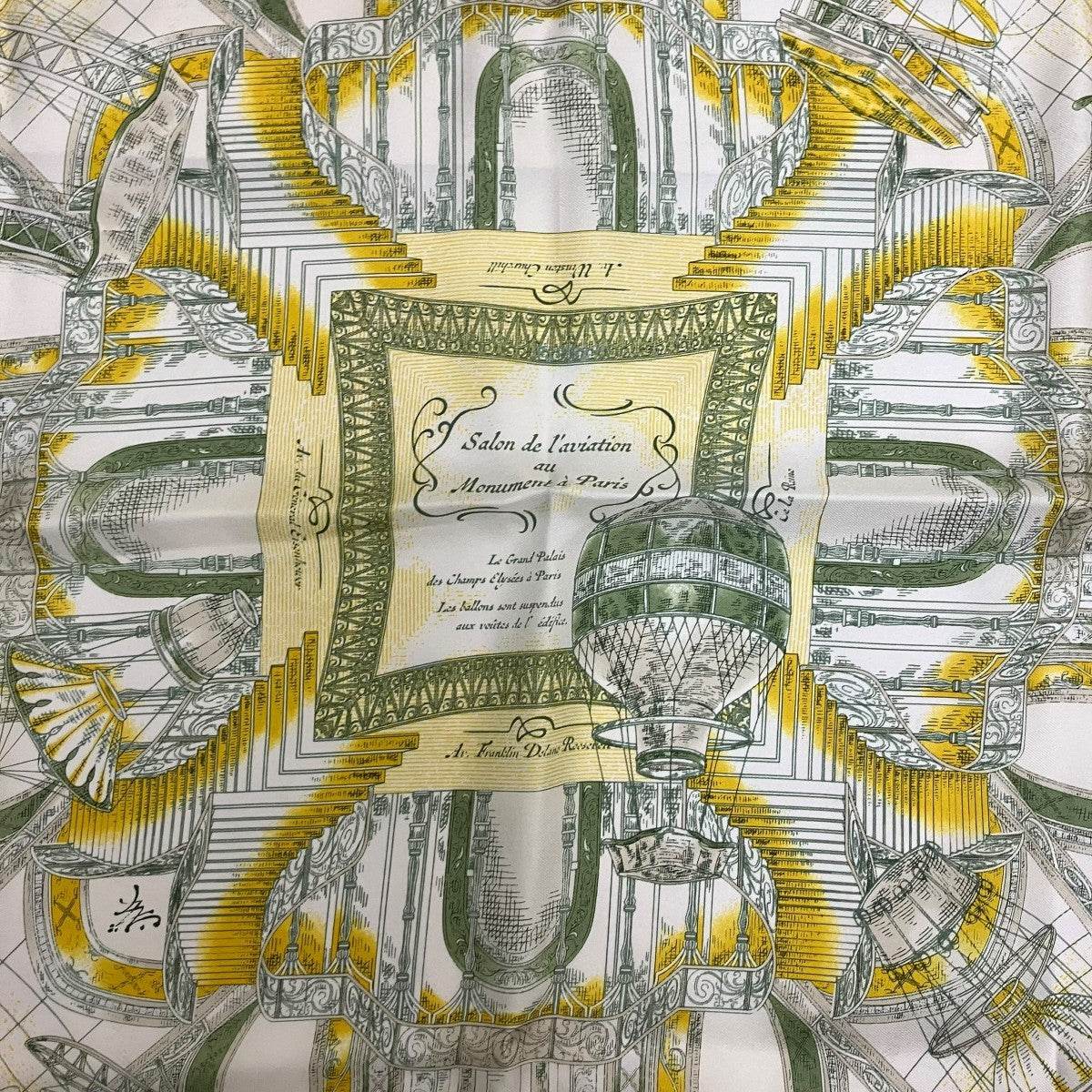 総柄シルクスカーフ0141330017