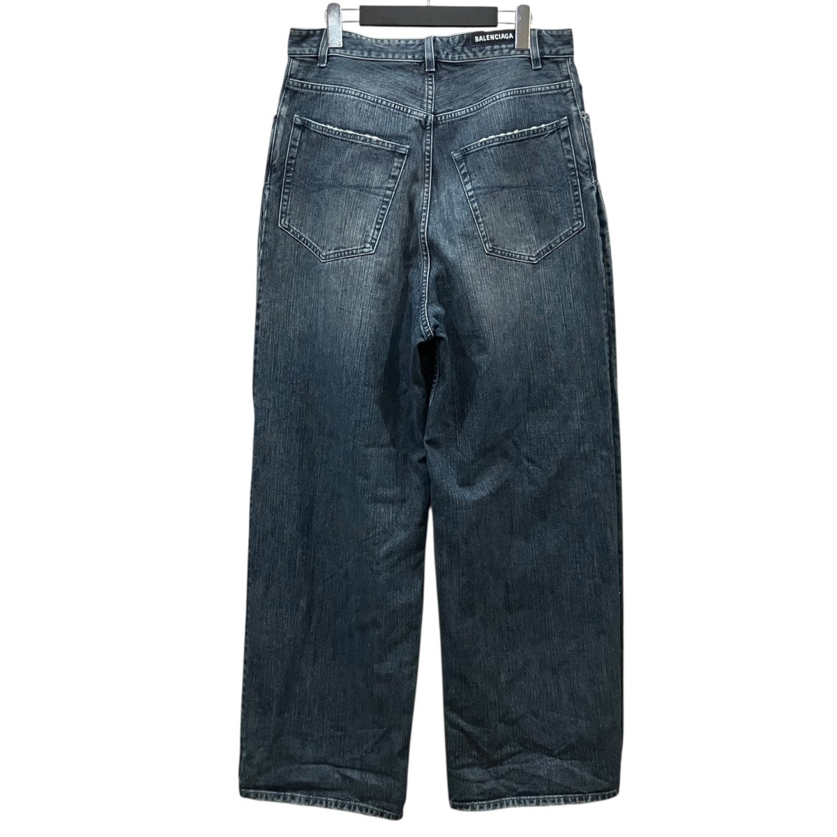 DOUBLE SIDE PANTS ワイドレッグ ダブル フロント デニムパンツ