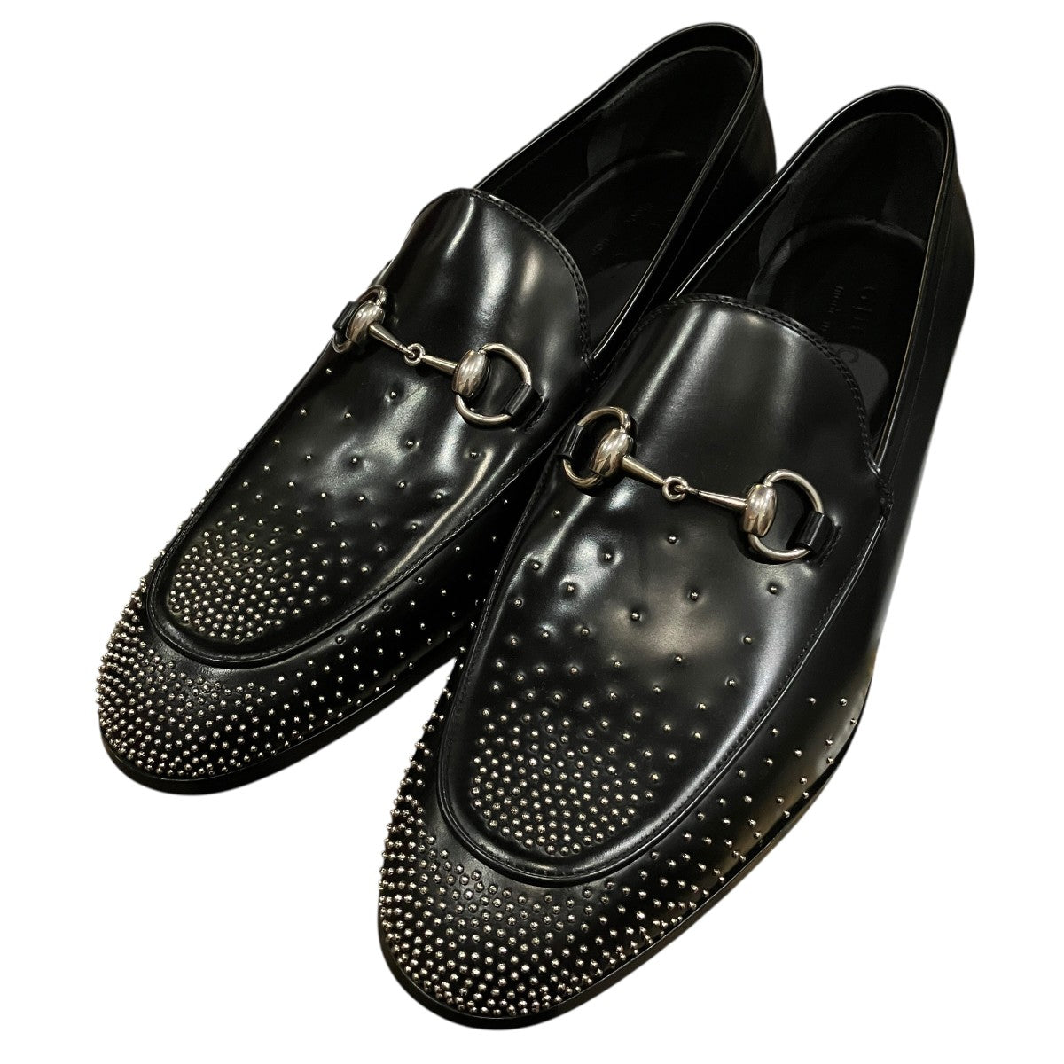 GUCCI スタッズホースビットローファーシューズ 古着・中古-1枚目のアイテム画像