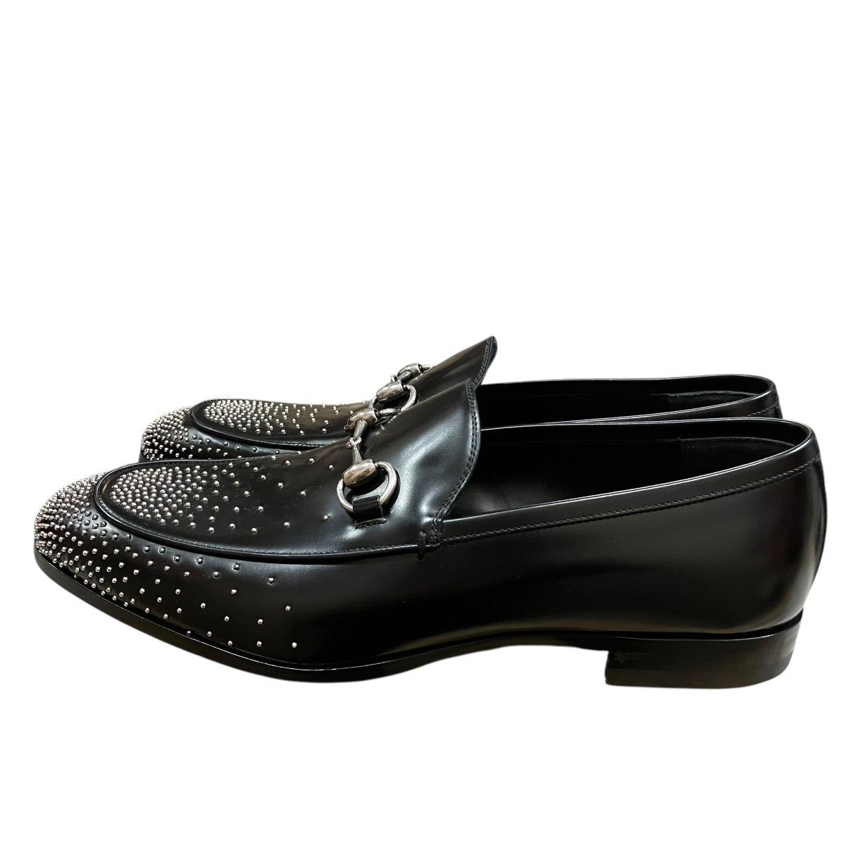 GUCCI スタッズホースビットローファーシューズ 古着・中古-2枚目のアイテム画像
