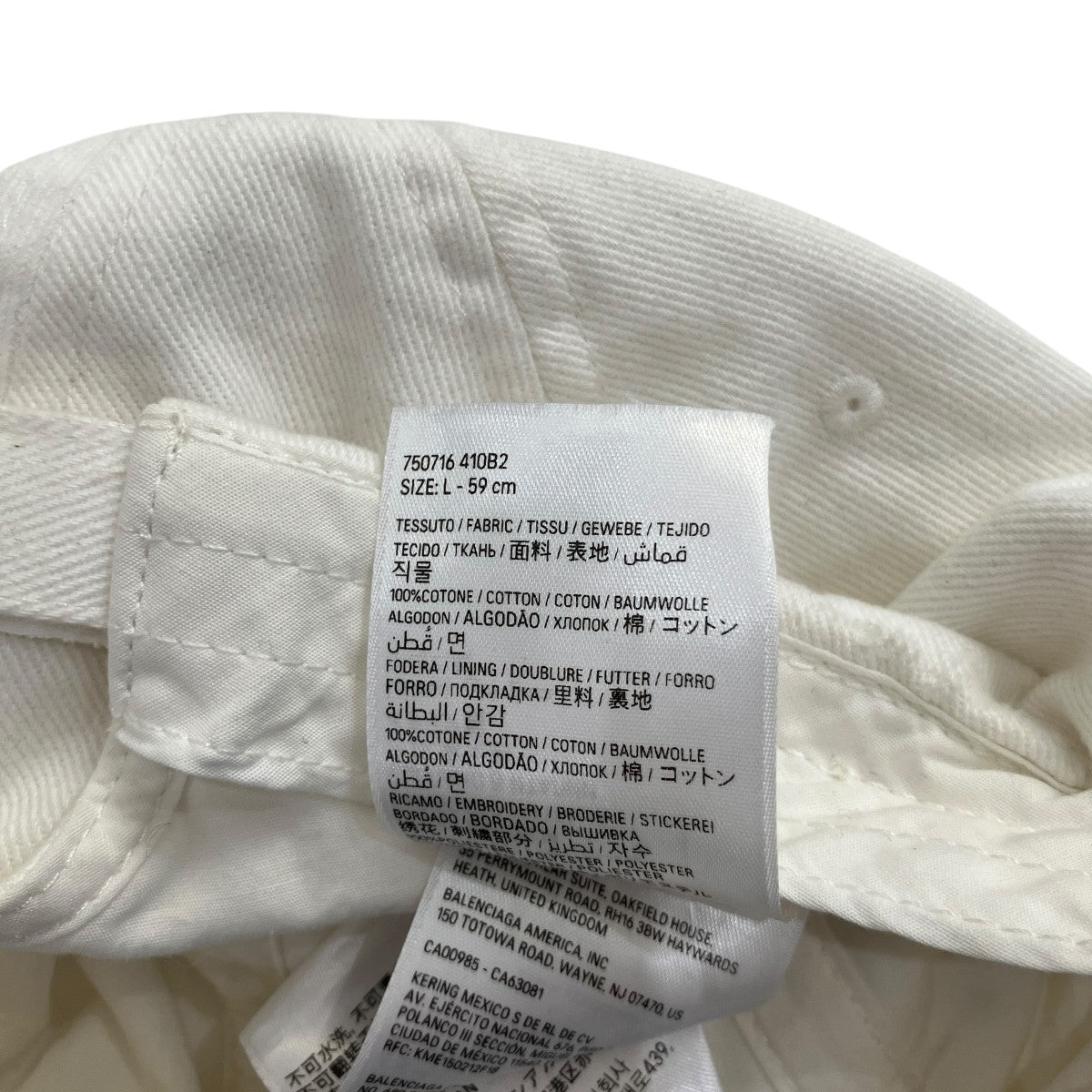 ピアスデザインダメージ加工キャップ750716